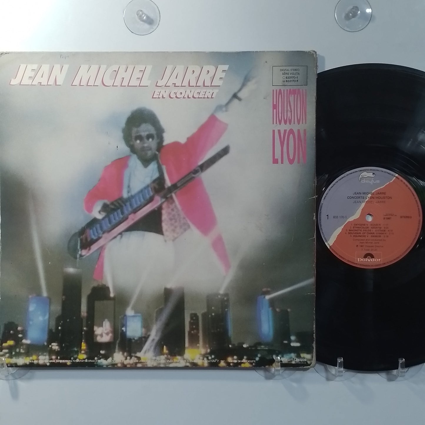 lp Jean Michel Jarre In Concert Houston Lyon made brasil 1987 gatefold electronic