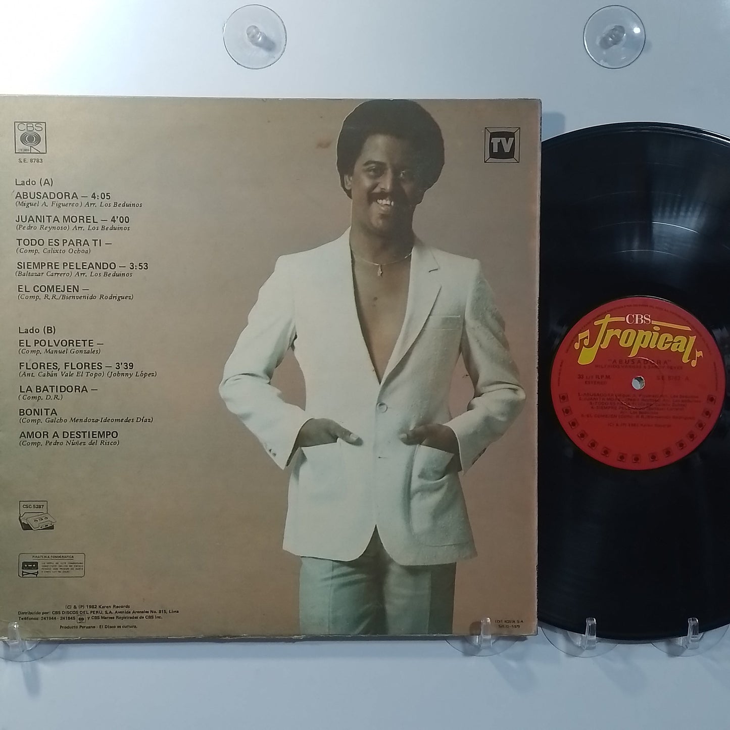 lp Wilfrido Vargas y Sandy Reyes Abusadora made peru 1982 latin merengue