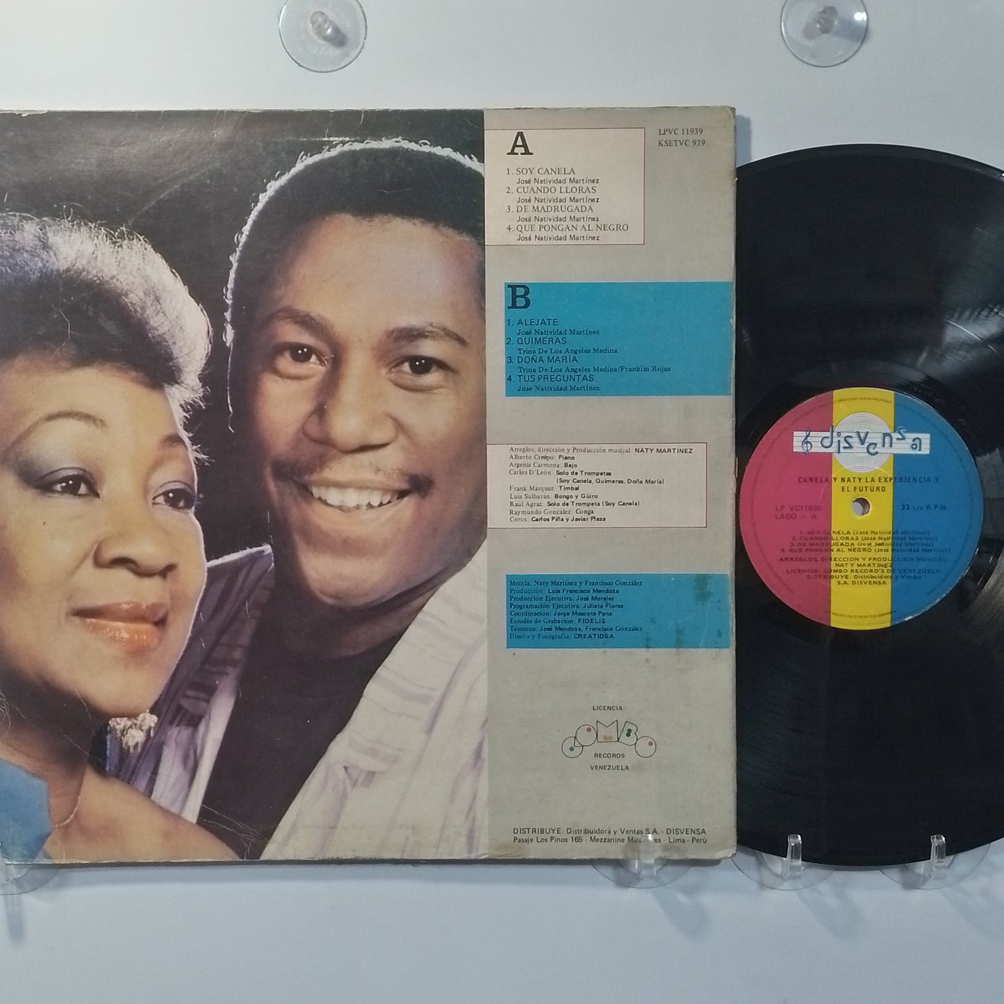 lp Canela Y Naty La Experiencia Y El Futuro made peru 1986 salsa
