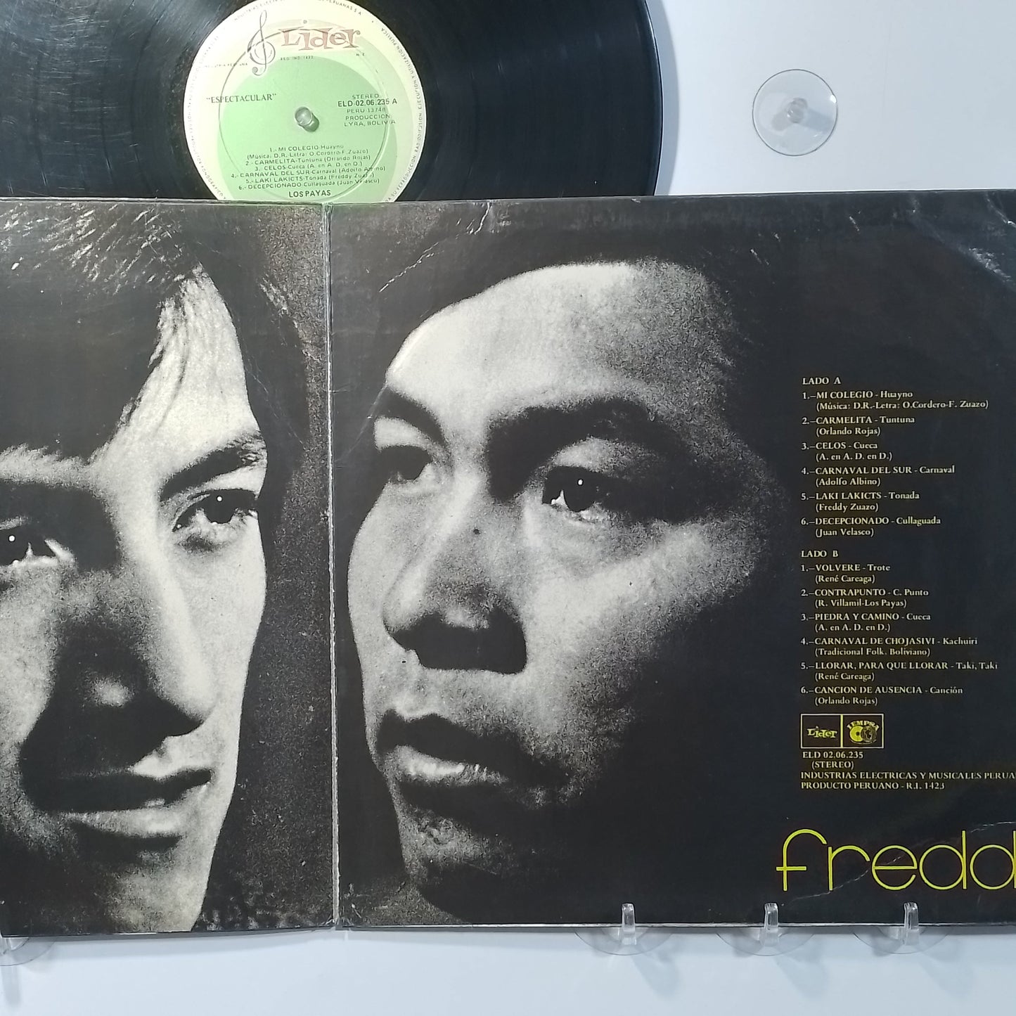 lp Los Payas Espectacular made peru 1974 gatefold andean folk
