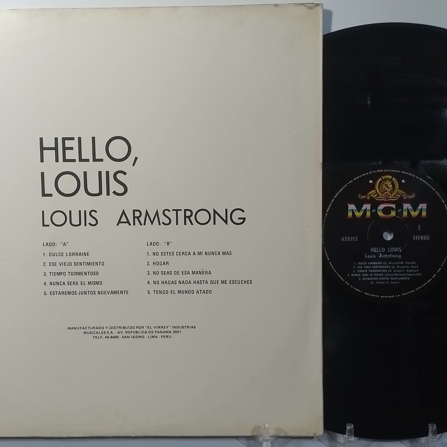 lp Louis Armstrong Hello Louis made peru 1969 jazz