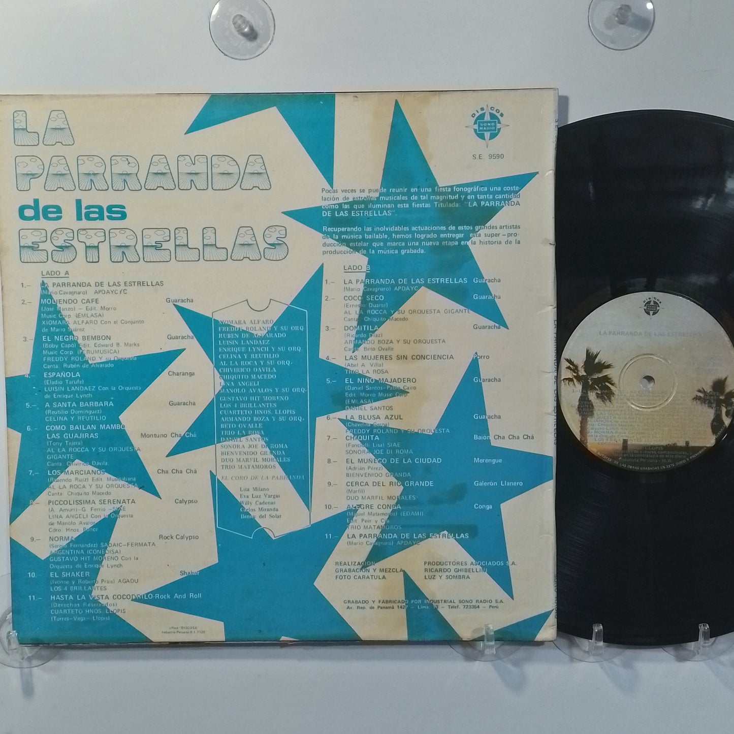 lp La Parranda de las Estrellas Gustavo Hit Moreno Los 4 Brillantes Celina y Reutilio varios made peru 1980 tropical latin