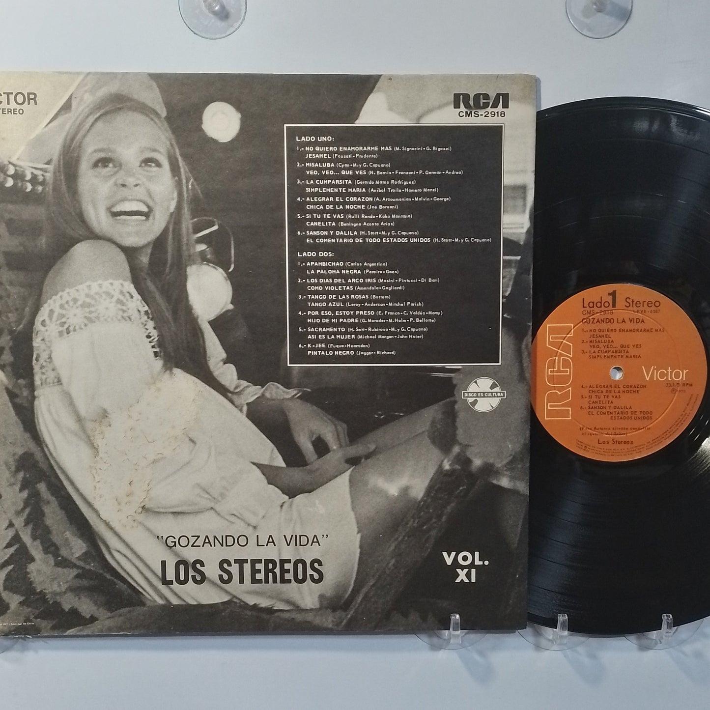 lp Los Stereos Gozando La Vida Vol XI made chile 1972 latin pop rock
