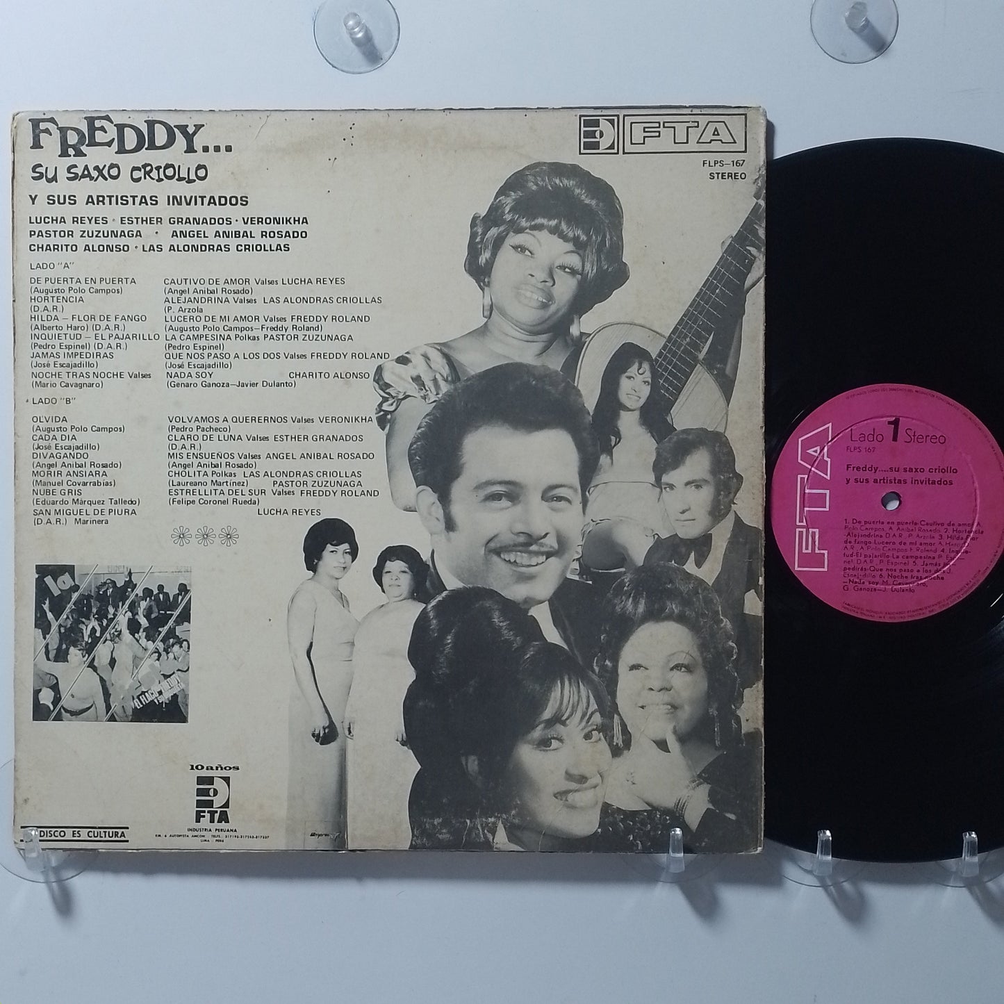 lp Freddy Roland Y Su Orquesta Freddy y Su saxo criollo made peru 1973 criollo folk