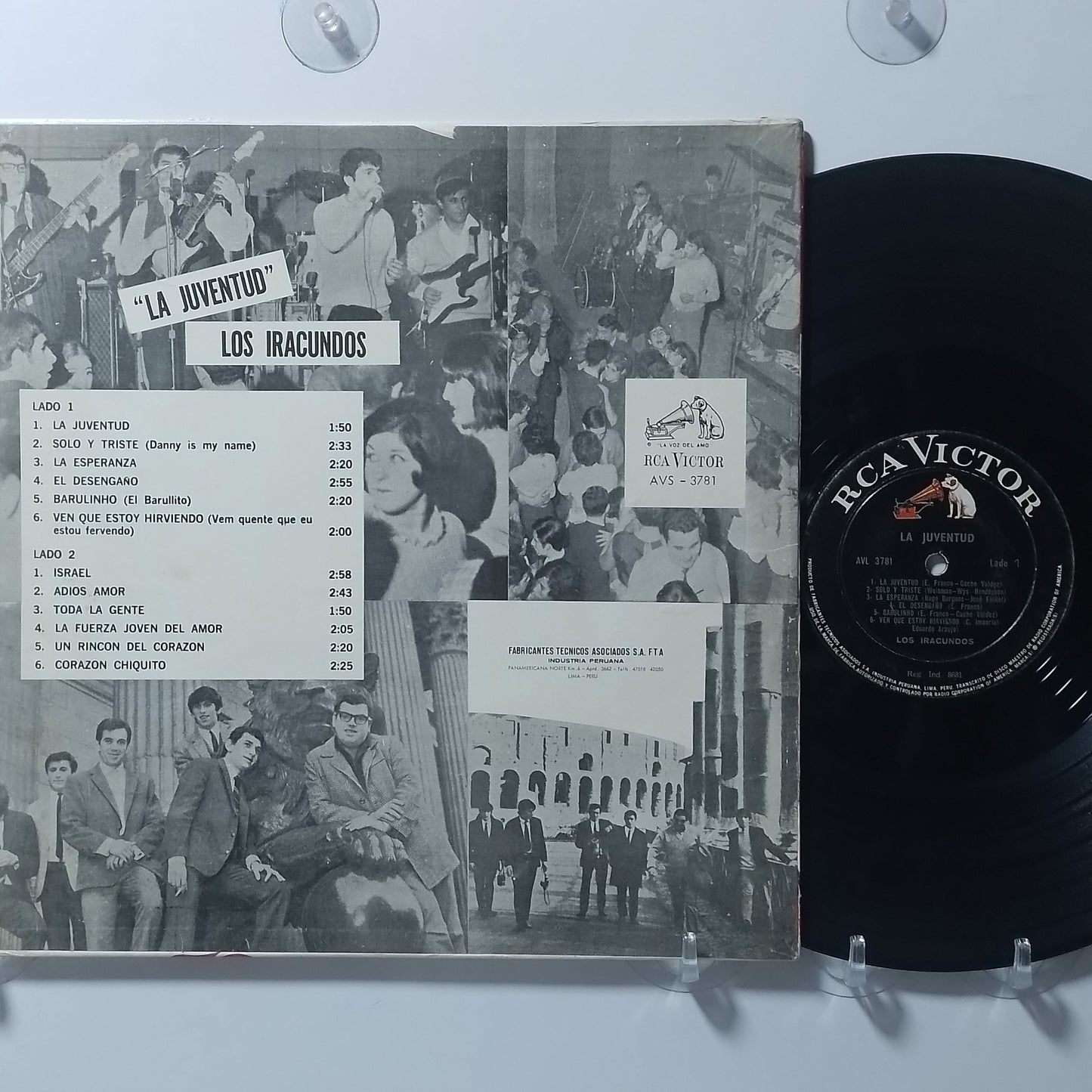 lp Los Iracundos La Juventud made peru 1968 latin rock