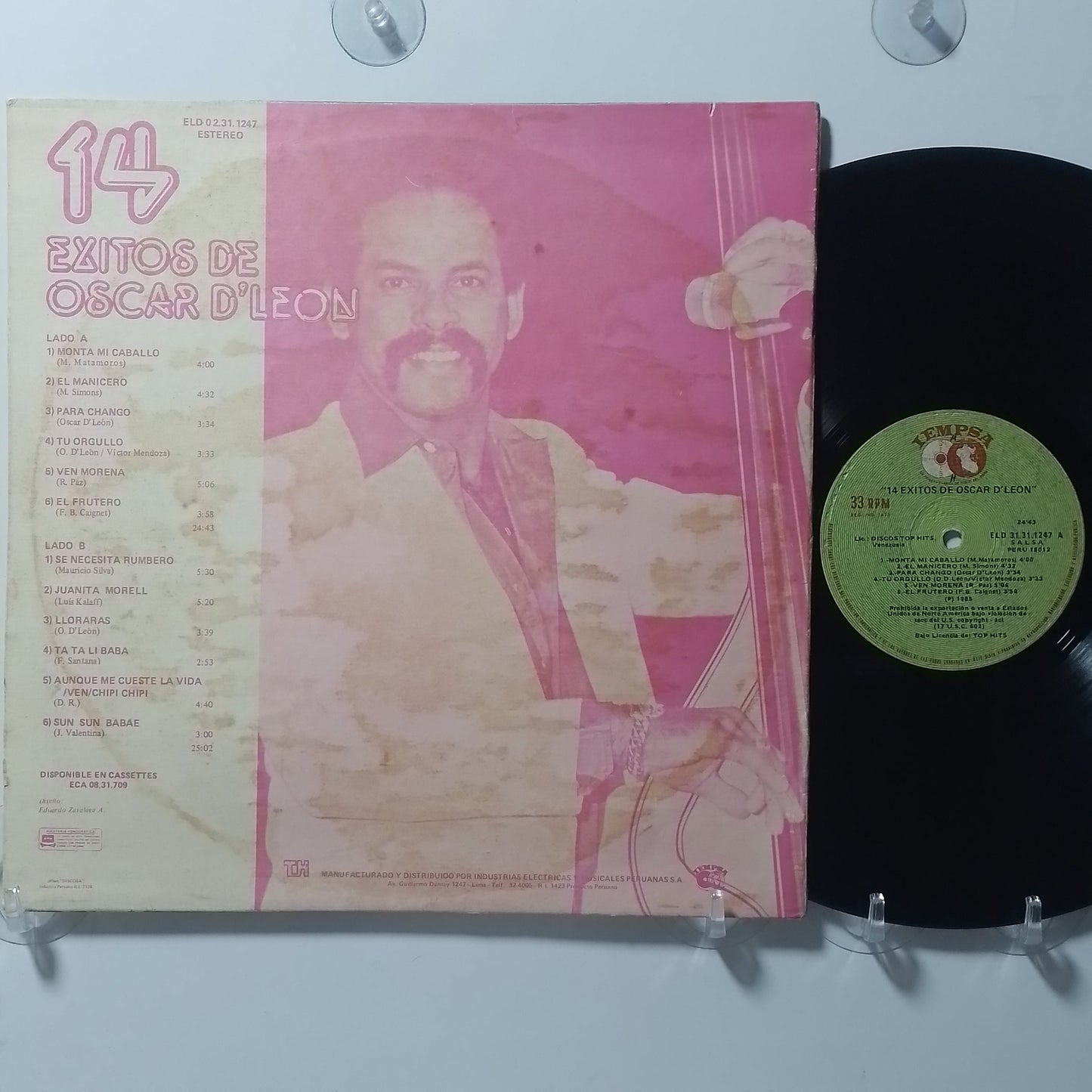 lp Oscar D Leon 14 Exitos de Oscar D Leon made peru 1985 salsa