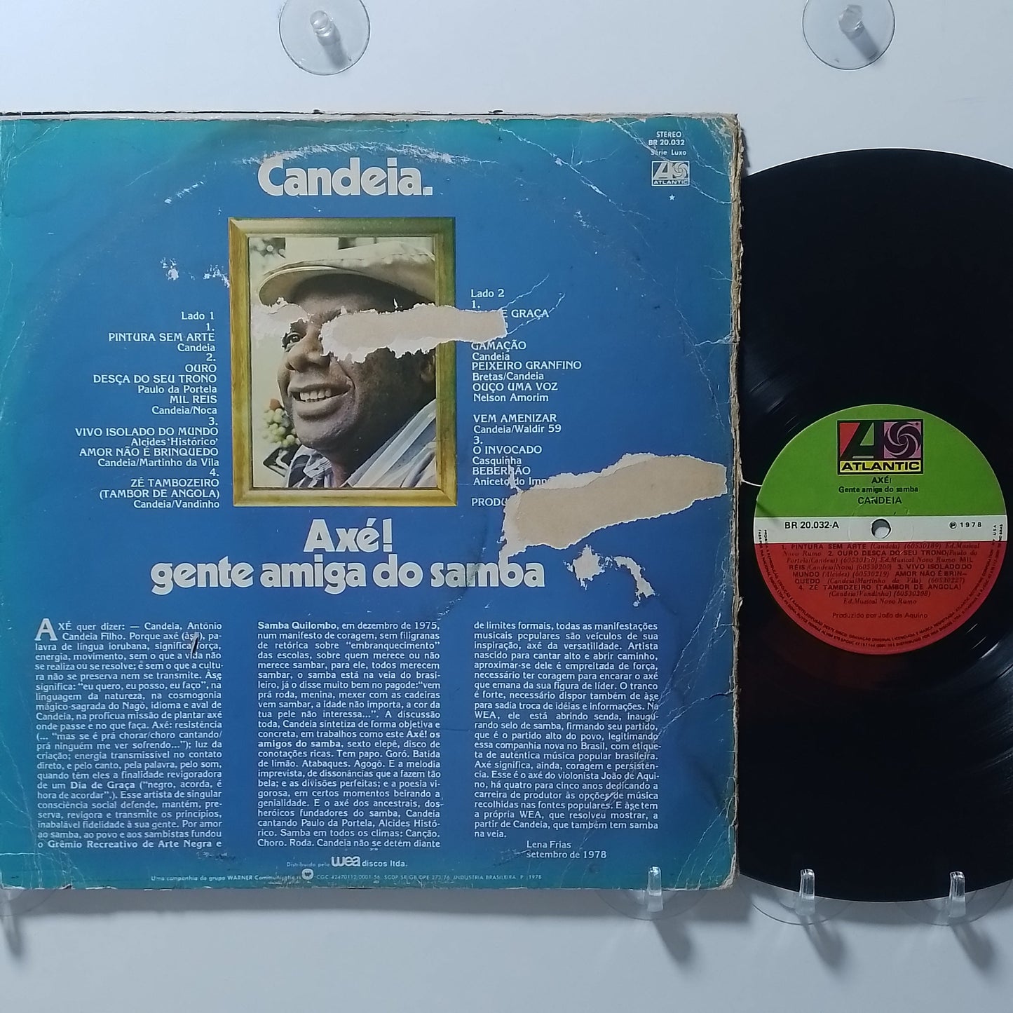 lp Candeia Axe Gente amiga do samba made peru 1978 latin samba folk