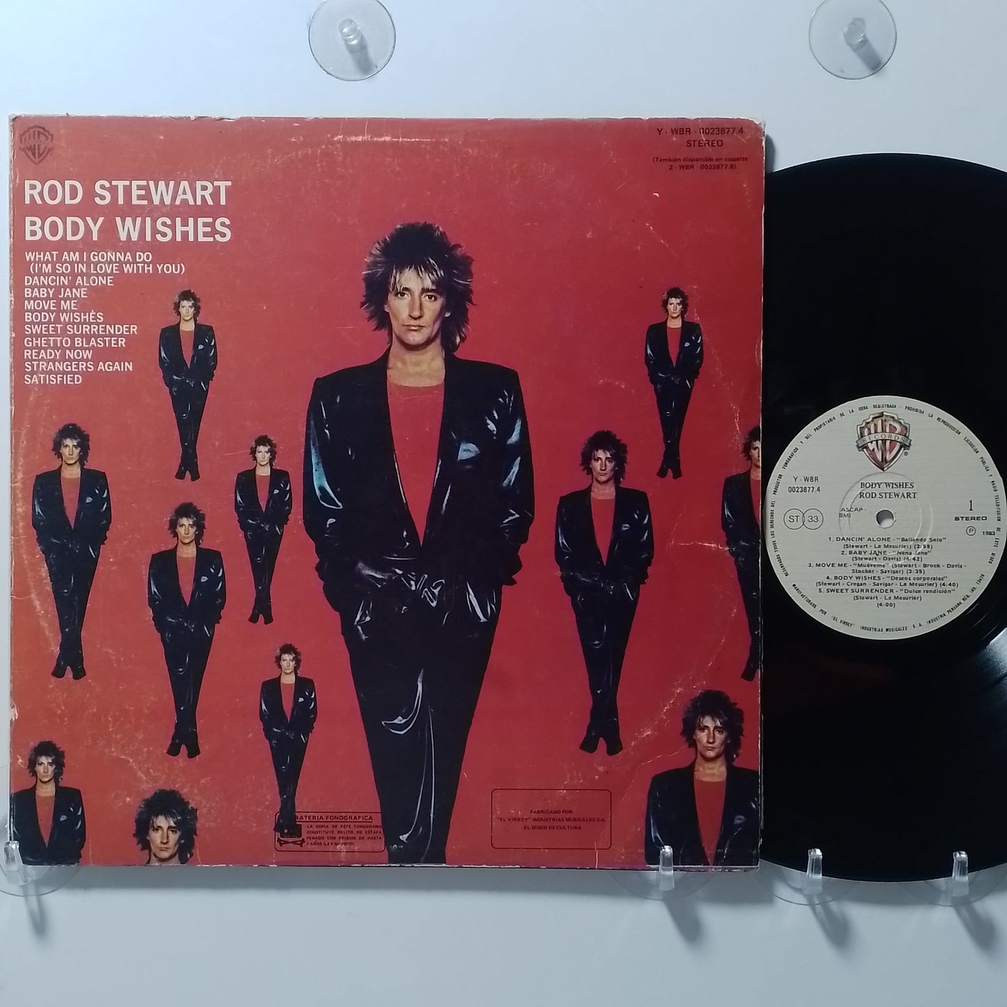 lp Rod Stewart Body Wishes made peru 1983 pop rock