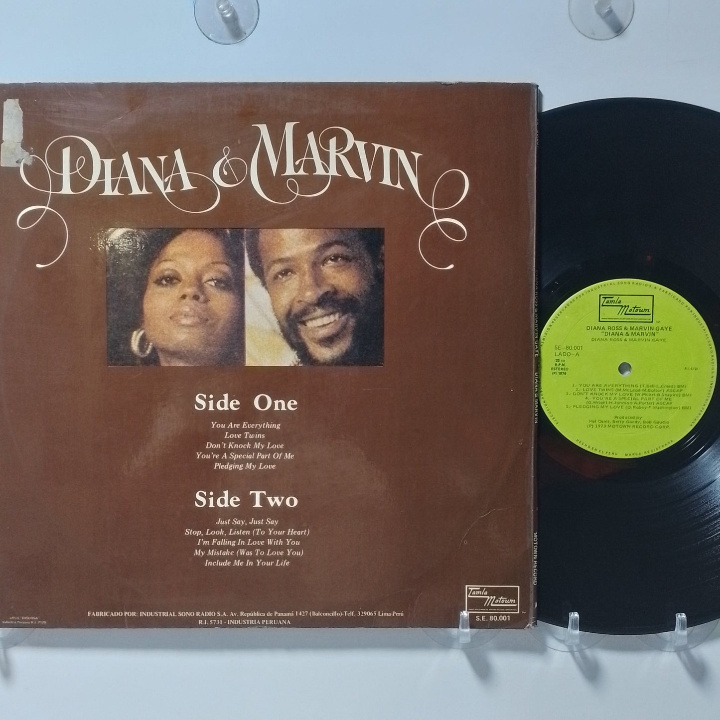 lp Diana ross & Marvin gaye Diana & Marvin made peru 1973 funk soul