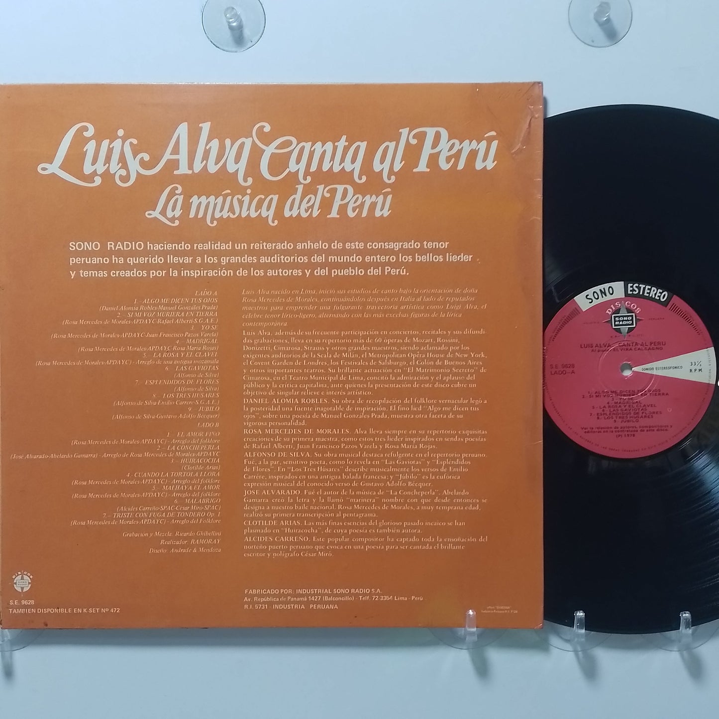 lp Luis Alva Canta Al Peru made peru 1978 opera clasico