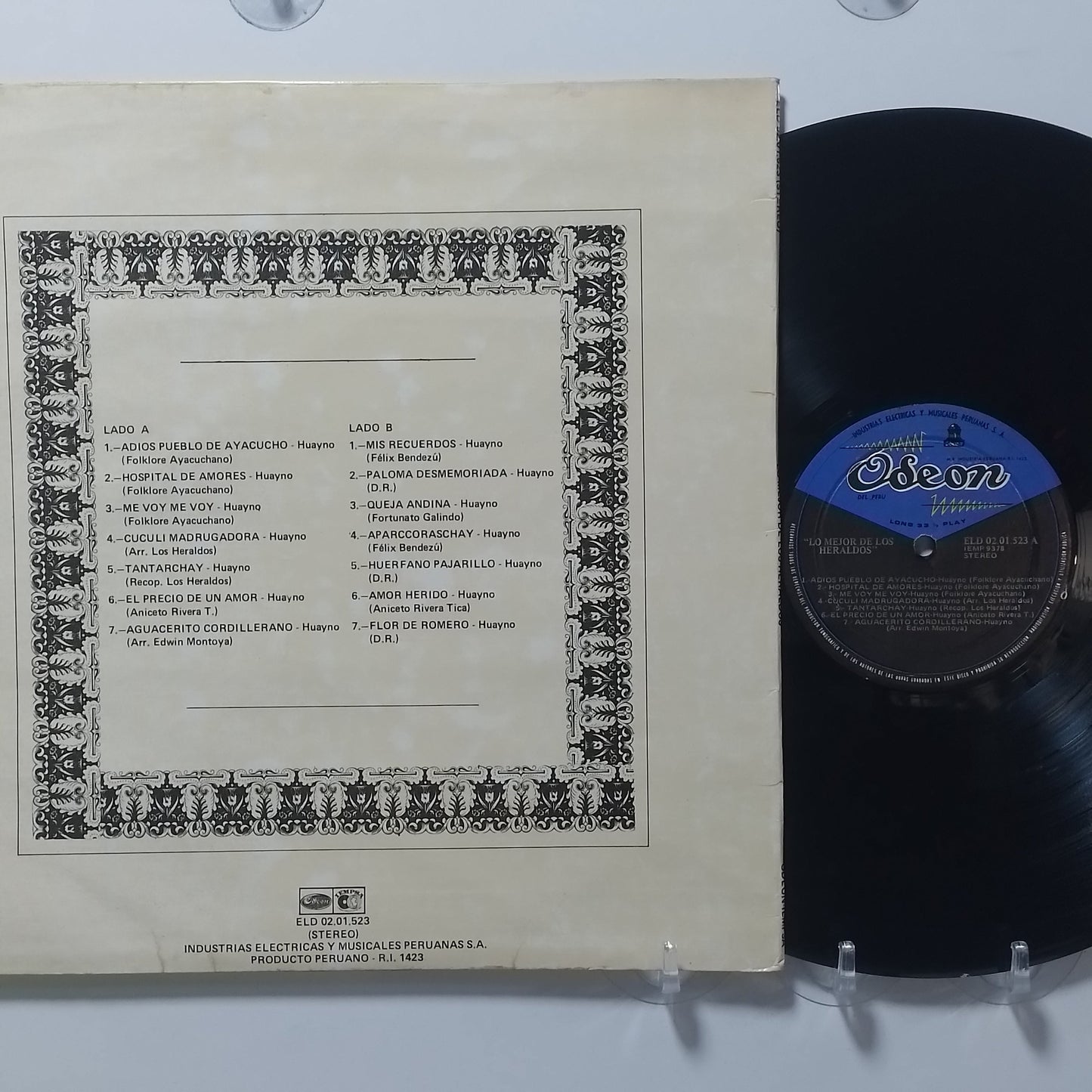lp Los Heraldos Lo Mejor De Los Heraldos made peru 1977 andean folk