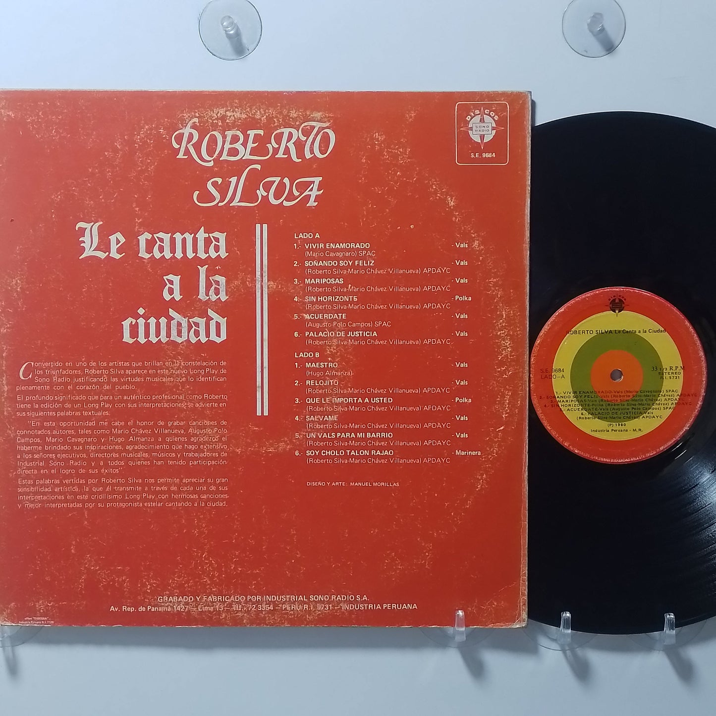 lp Roberto Silva Le Canta a la Ciudad made peru 1980 vals criollo folk
