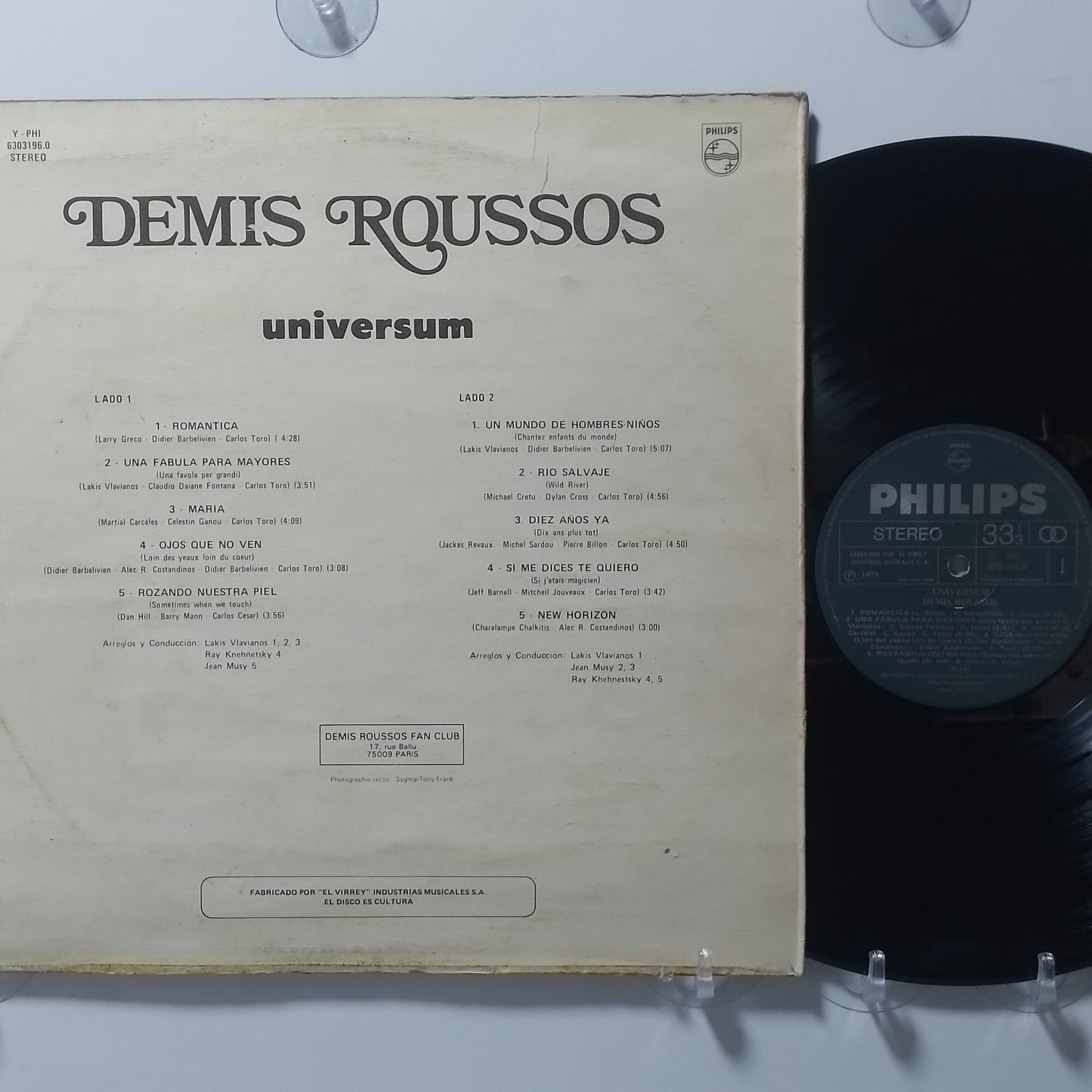 lp Demis Roussos Universum made peru 1979 pop