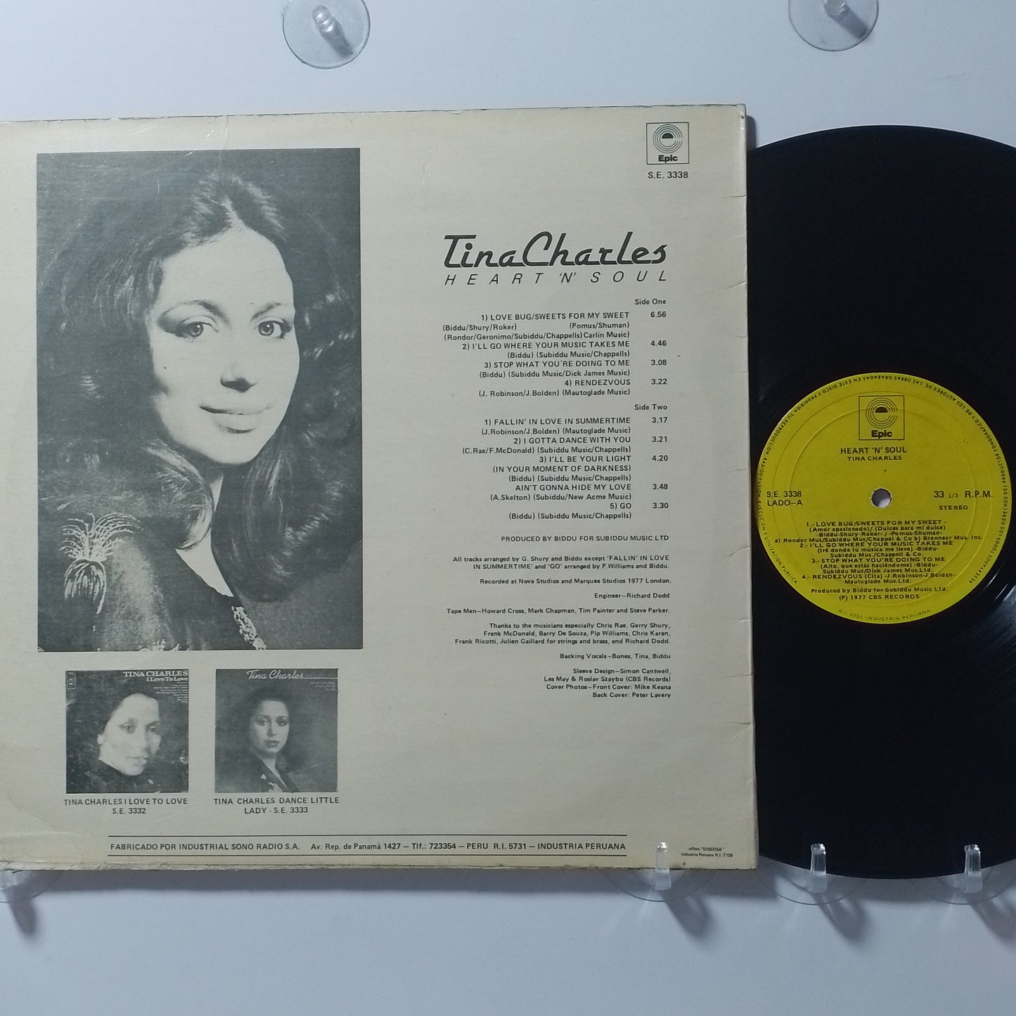 lp Tina Charles Heart n Soul made peru 1977 funk soul disco