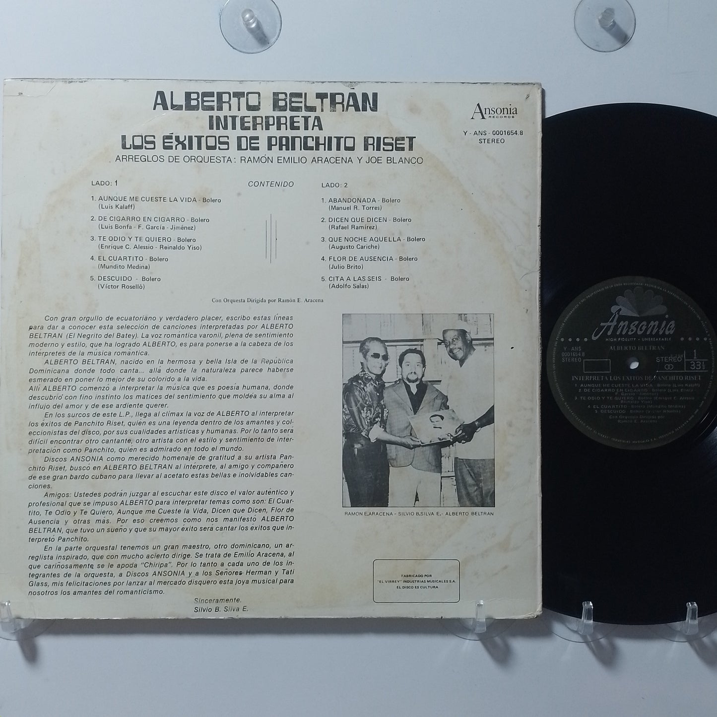 lp Alberto Beltran Interpreta Los Exitos De Panchito Riset made peru 1980 latin bolero
