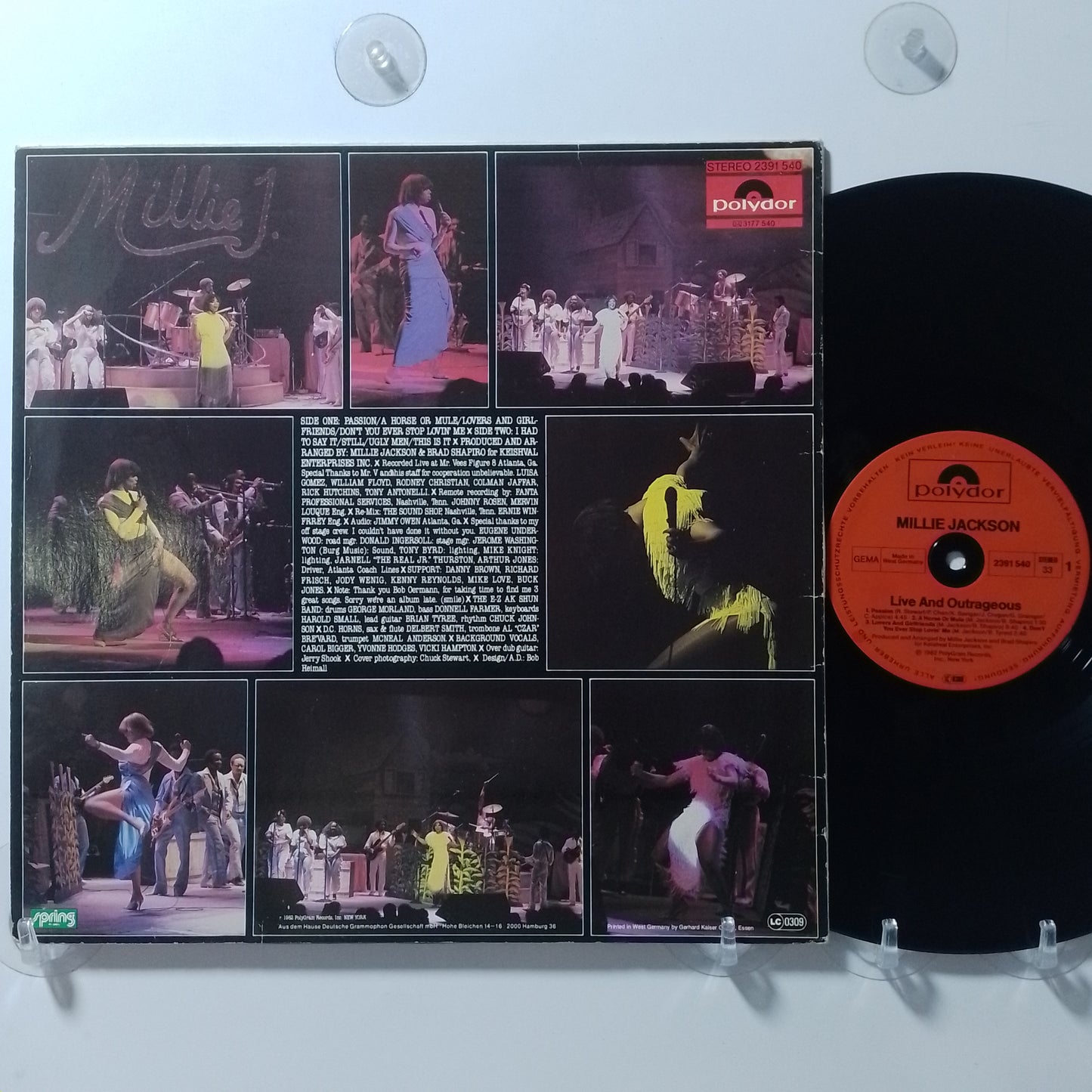 lp Millie Jackson Live And Outrageous made alemania 1982 soul funk
