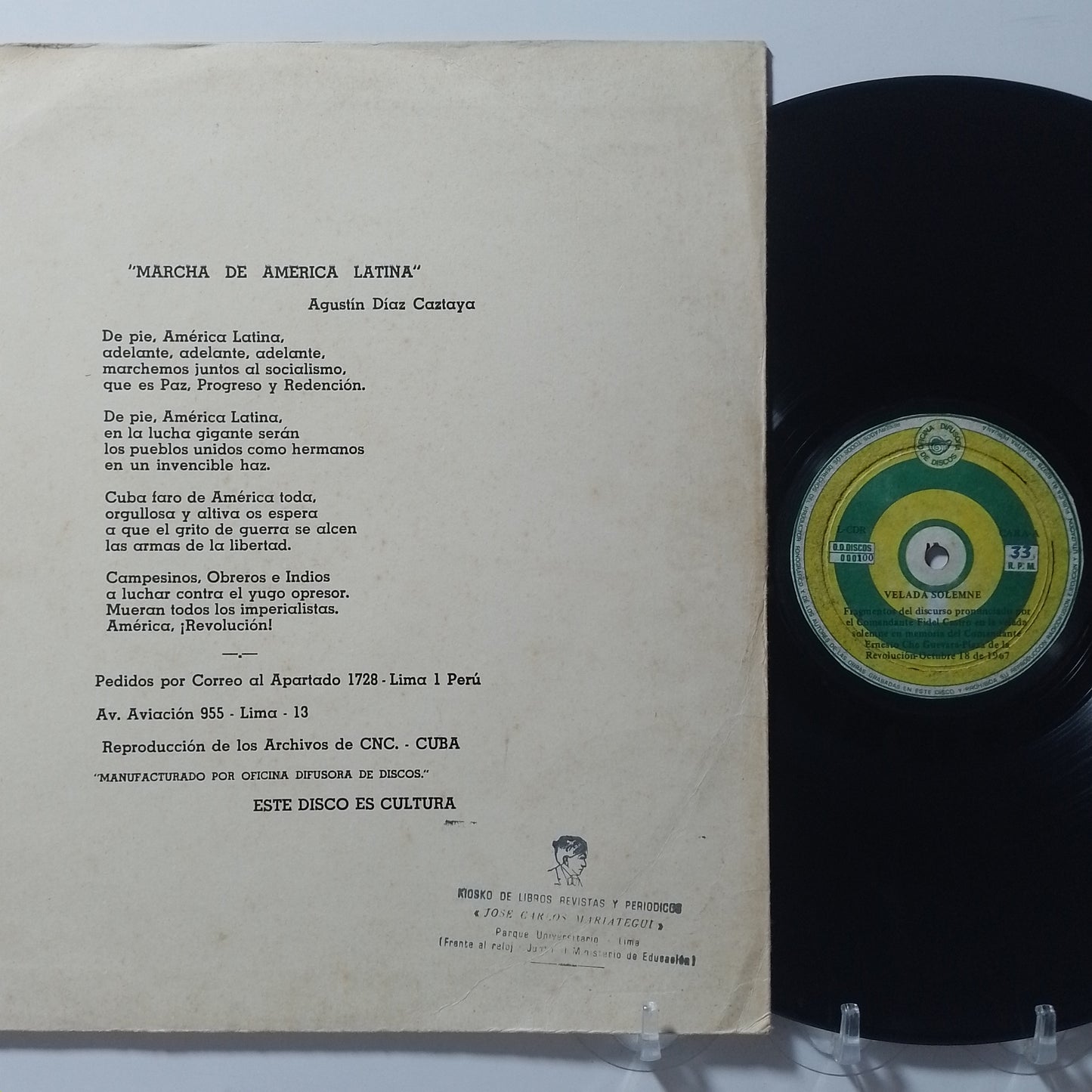 lp Fidel Castro Discurso Del Comandante Fidel Castro En La Velada Solemne made peru 1967 historico