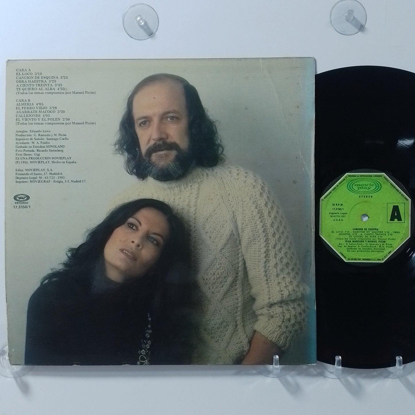 lp Olga Manzano Y Manuel Picon Cancion De Esquina made españa 1981 latin pop