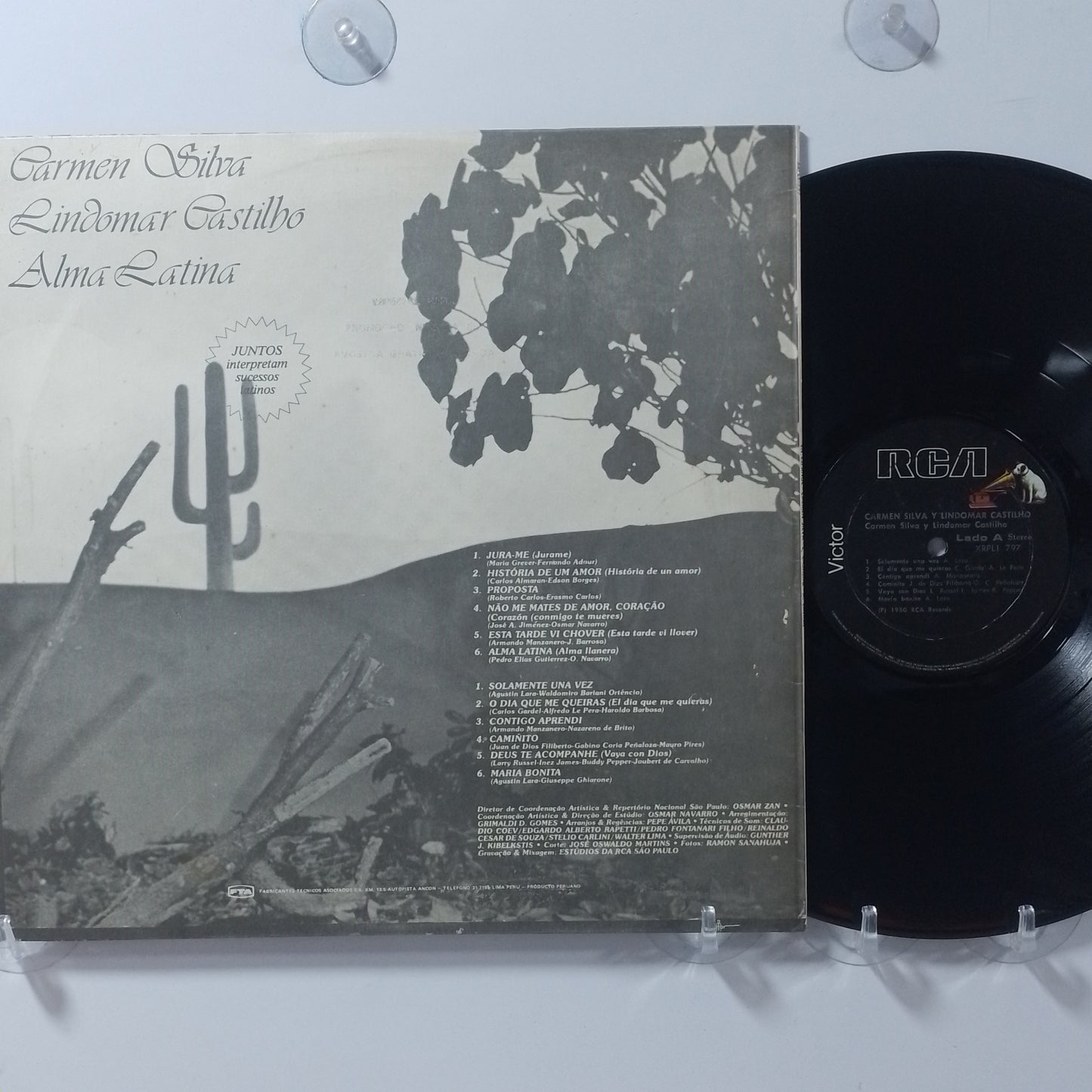 lp Carmen Silva Y Lindomar Castilho Alma Latina made peru 1980 balada latin pop