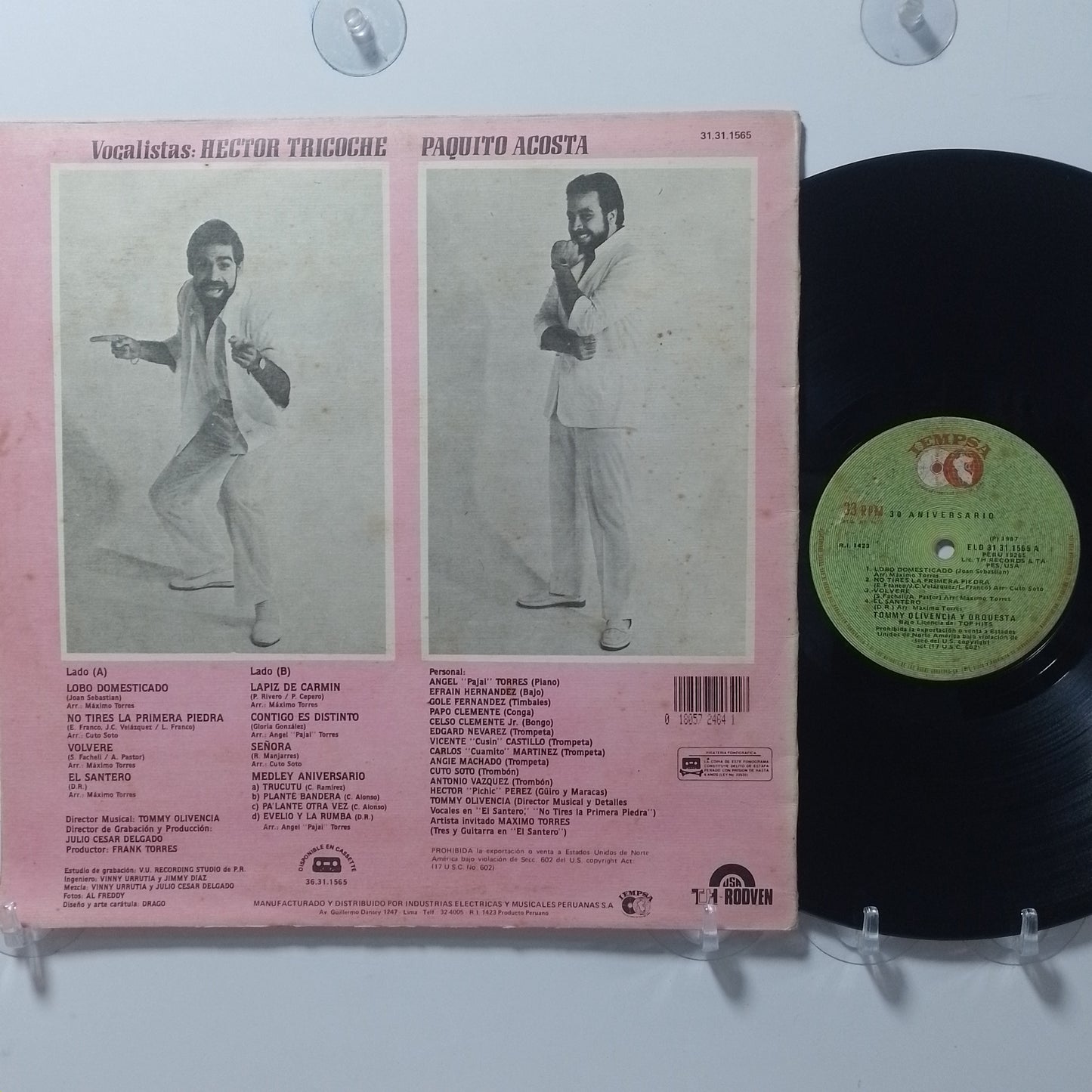 lp Tommy Olivencia Y Su Orquesta 30 Aniversario made peru 1987 latin salsa