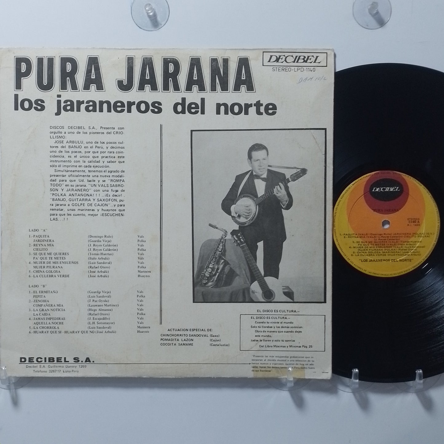 lp Los Jaraneros Del Norte Pura Jarana made peru 1970 vals criollo folk
