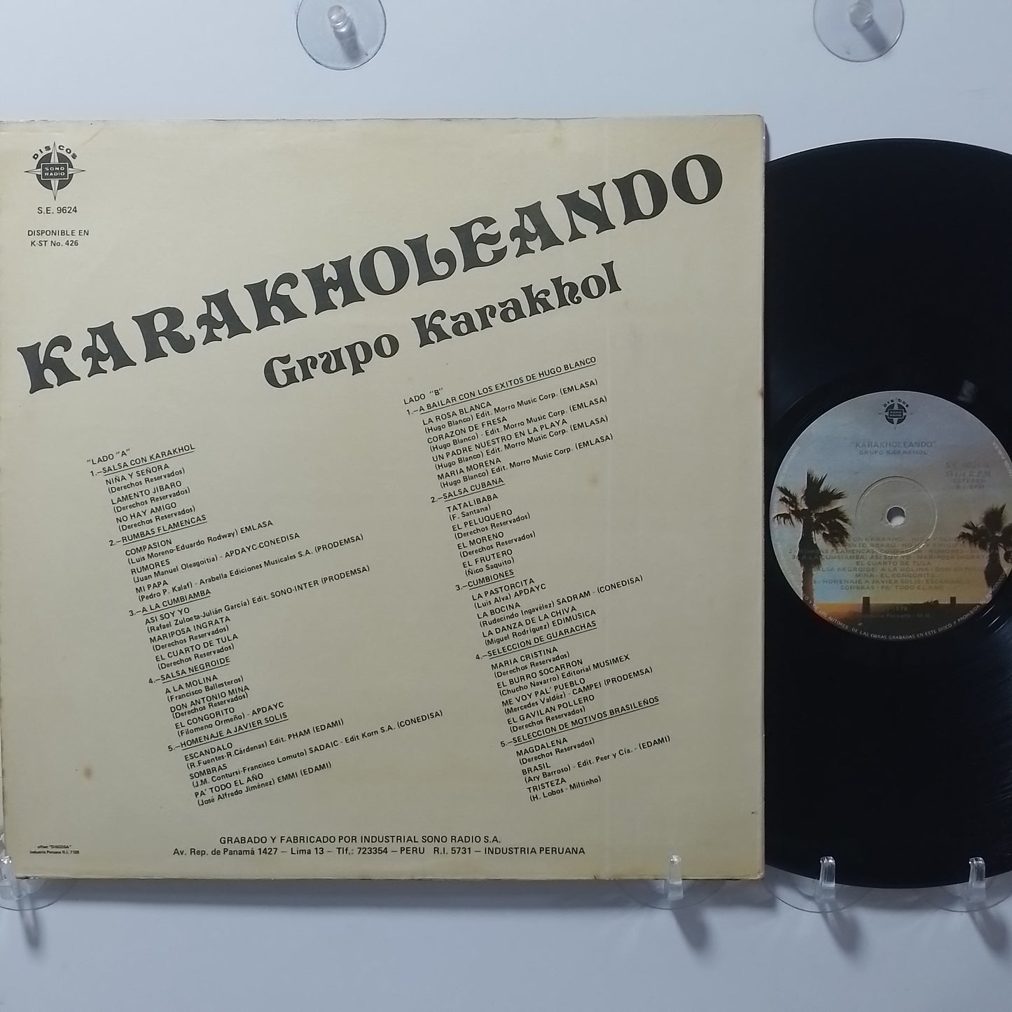 lp Grupo Karakhol Karakholeando made peru 1978 salsa cumbia