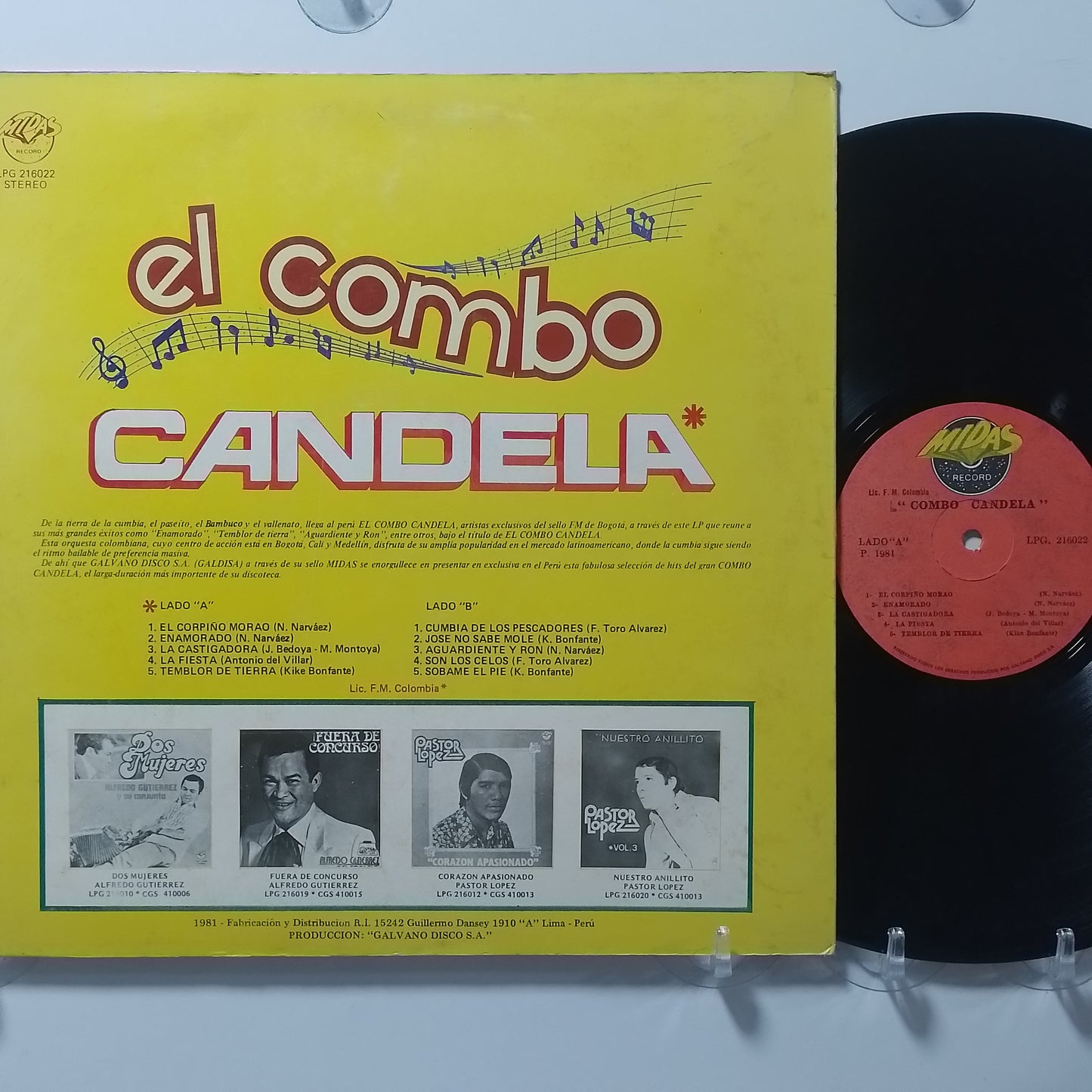 lp el Combo Candela el Combo Candela made peru 1981 latin cumbia