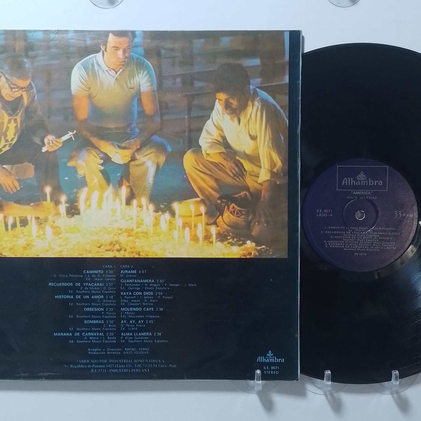 lp Julio Iglesias America made peru 1976 balada español