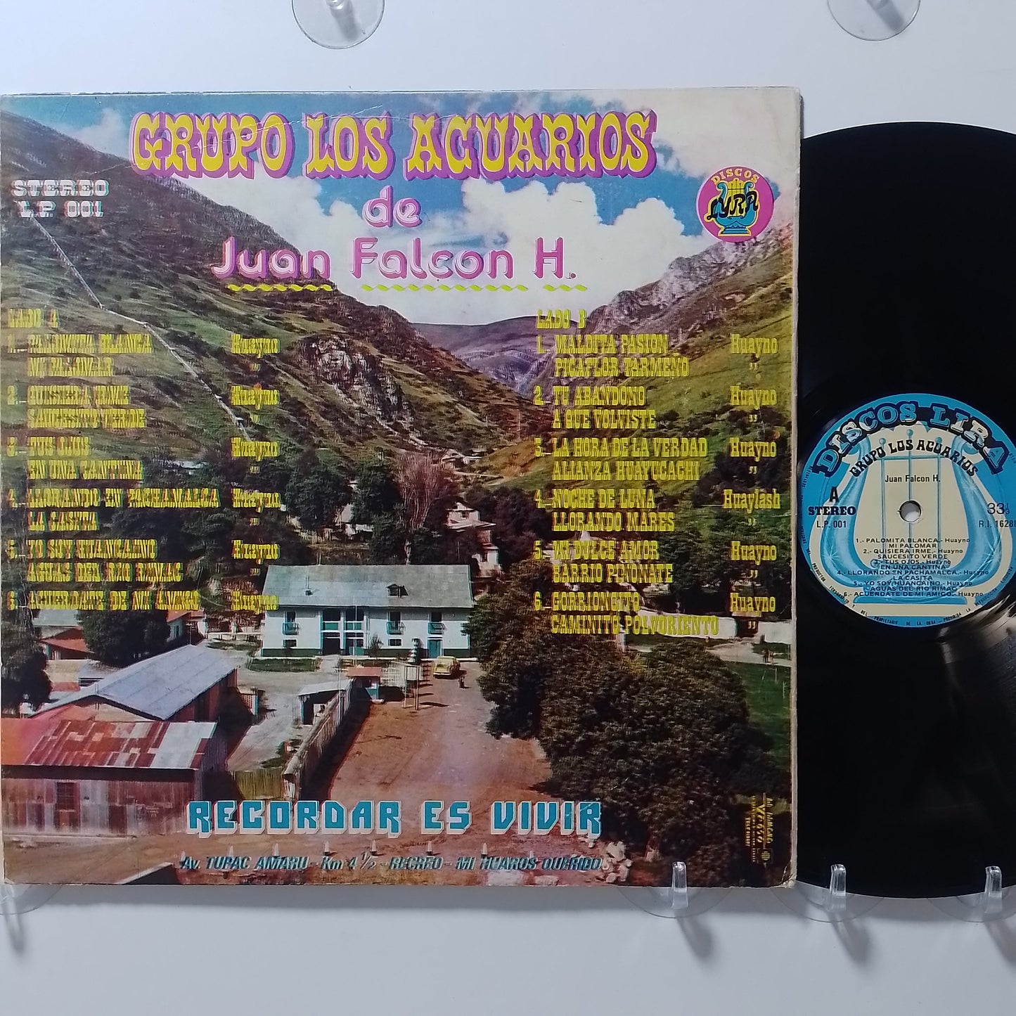 lp Grupo Los Acuarios cofre del recuerdo made peru 1970 huayno folk
