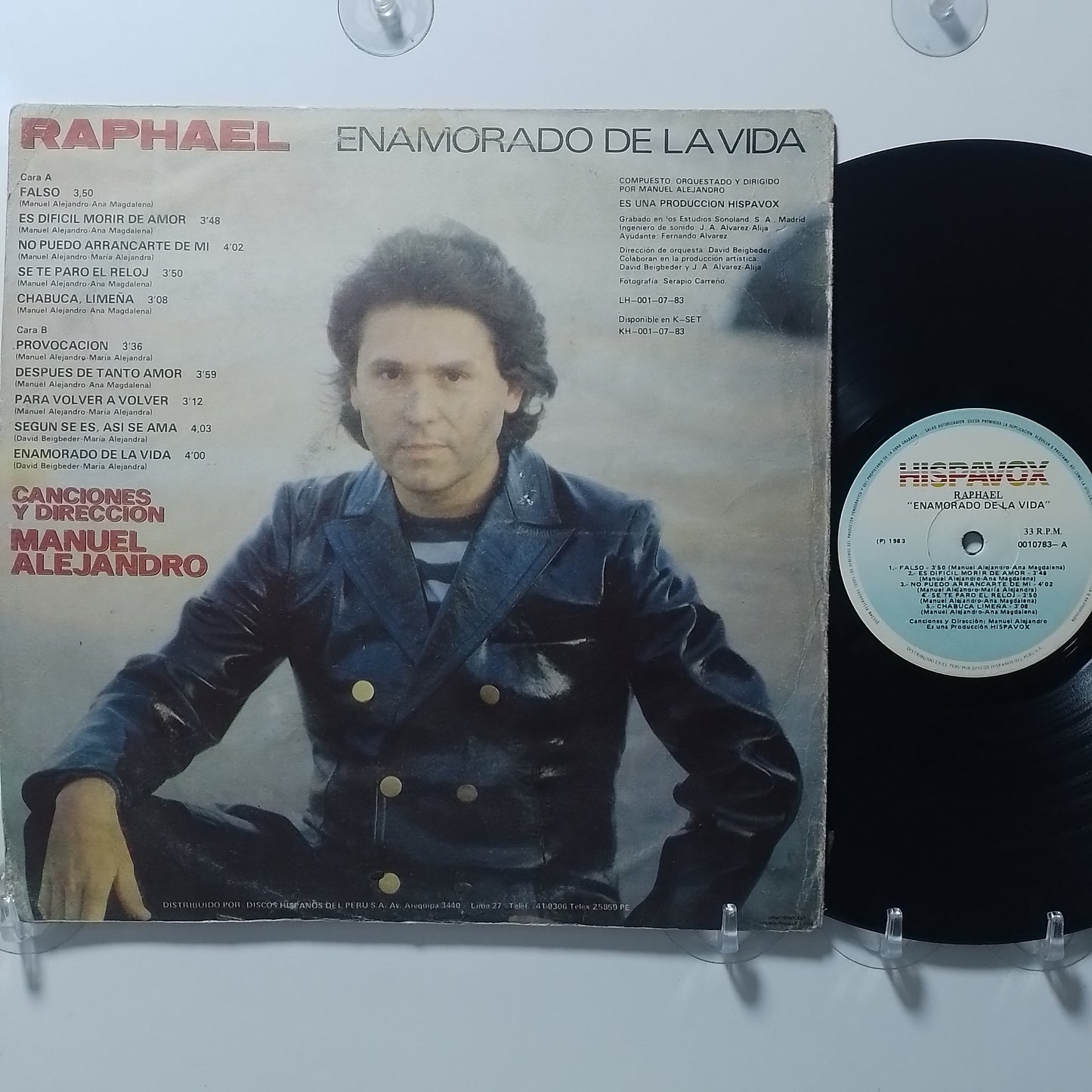 lp Raphael Enamorado De La Vida made peru 1983 español balada