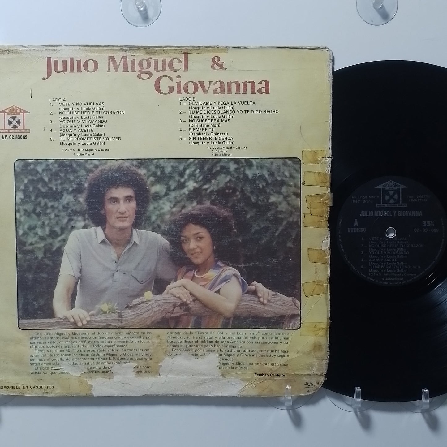 lp Julio Miguel & Giovanna Julio Miguel & Giovanna made peru 1984 latin pop