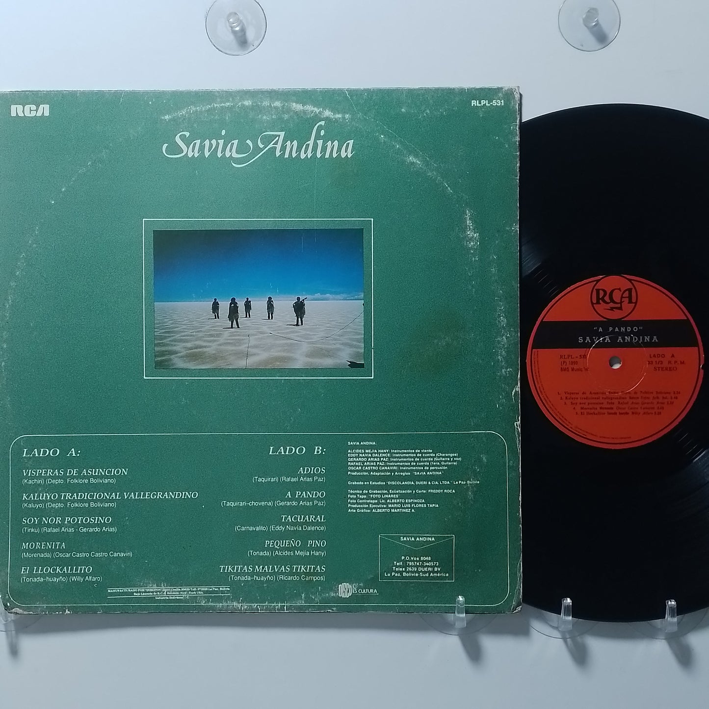lp Savia Andina A pando vol 3 made bolivia 1990 andean folk