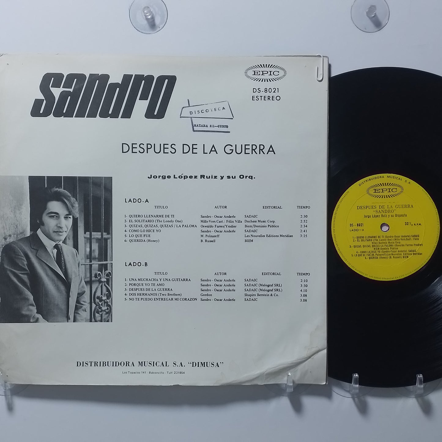 lp sandro Despues de la guerra made peru 1972 rock pop latin