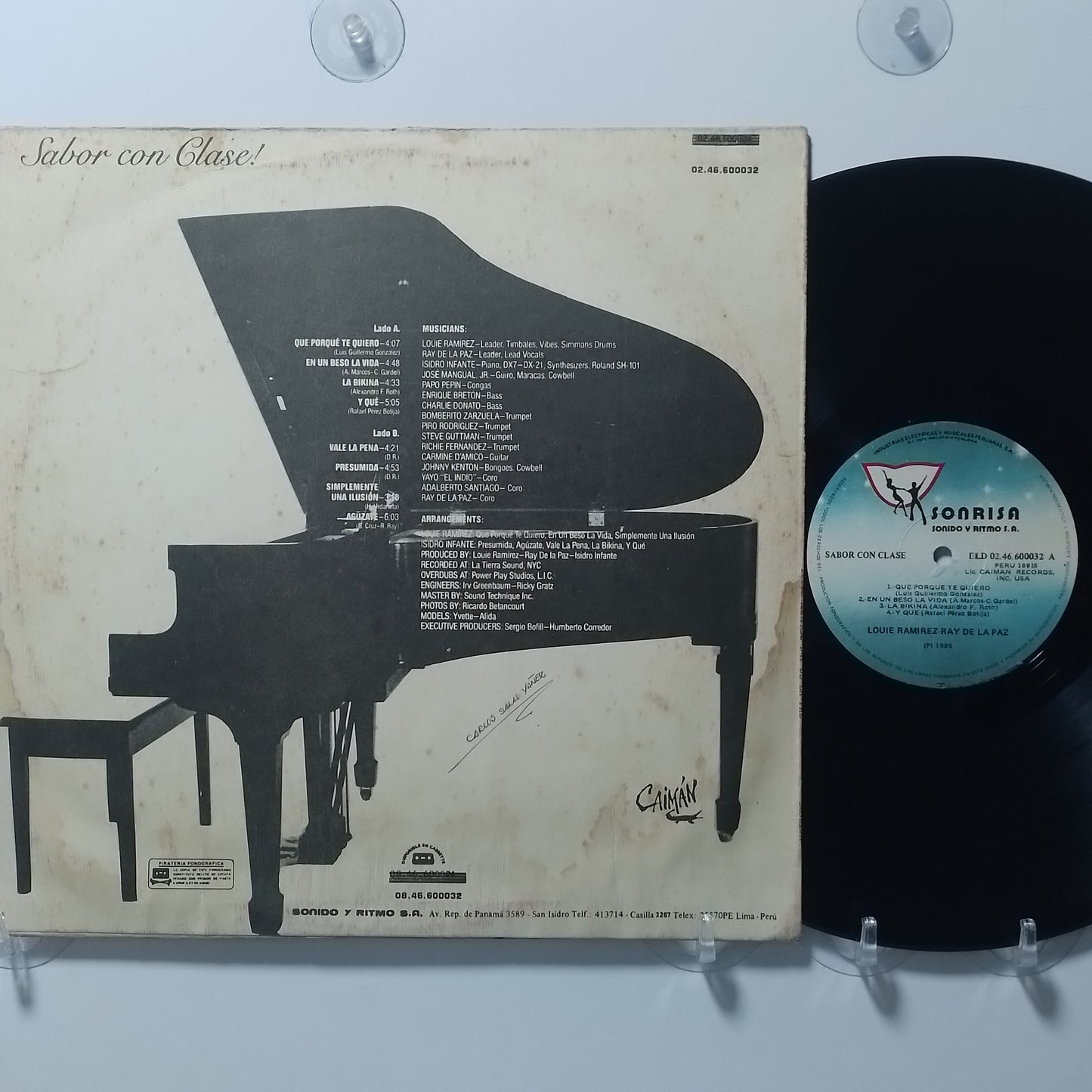 lp Louie Ramirez Y Su Orquesta Ray De La Paz Sabor Con Clase made peru 1986 salsa