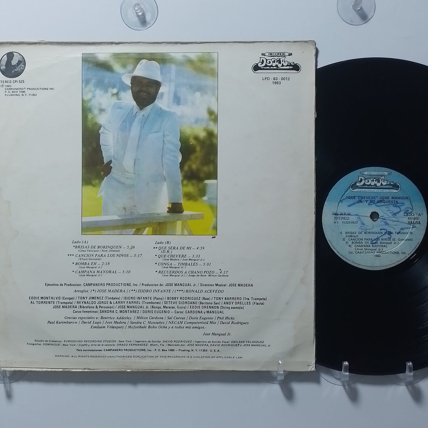 lp Jose Mangual Jr y su orquesta Que chevere made peru 1983 salsa