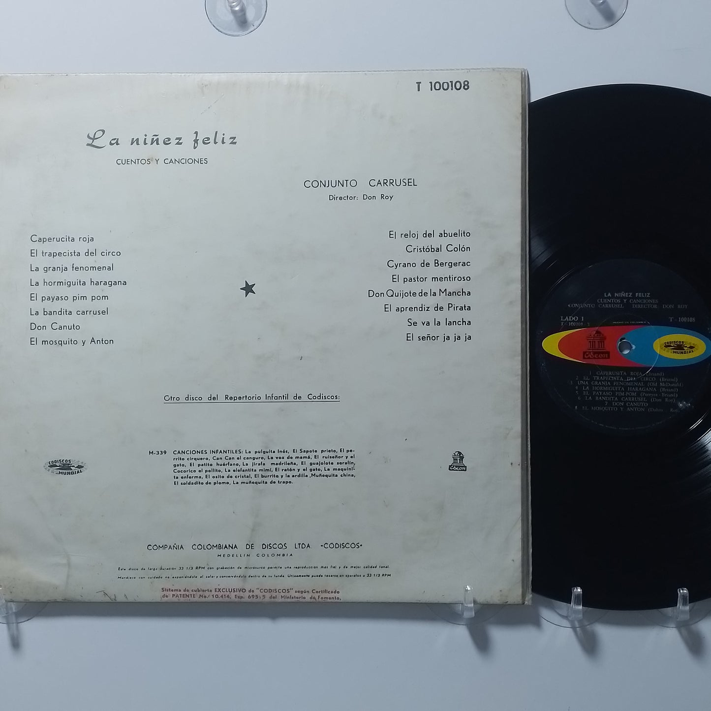 lp Conjunto Carrusel La niñez feliz made peru 1985 infantil