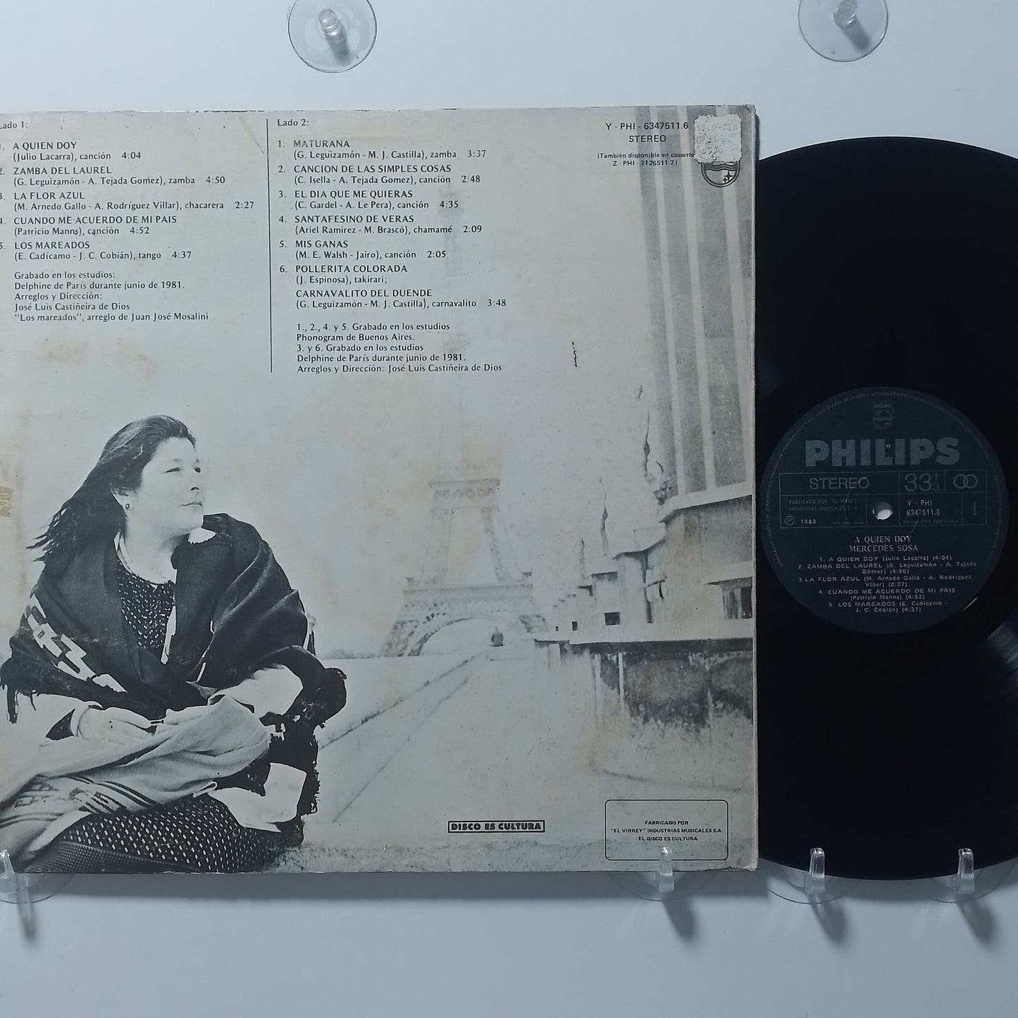 lp Mercedes Sosa A Quien Doy made peru 1983 folk