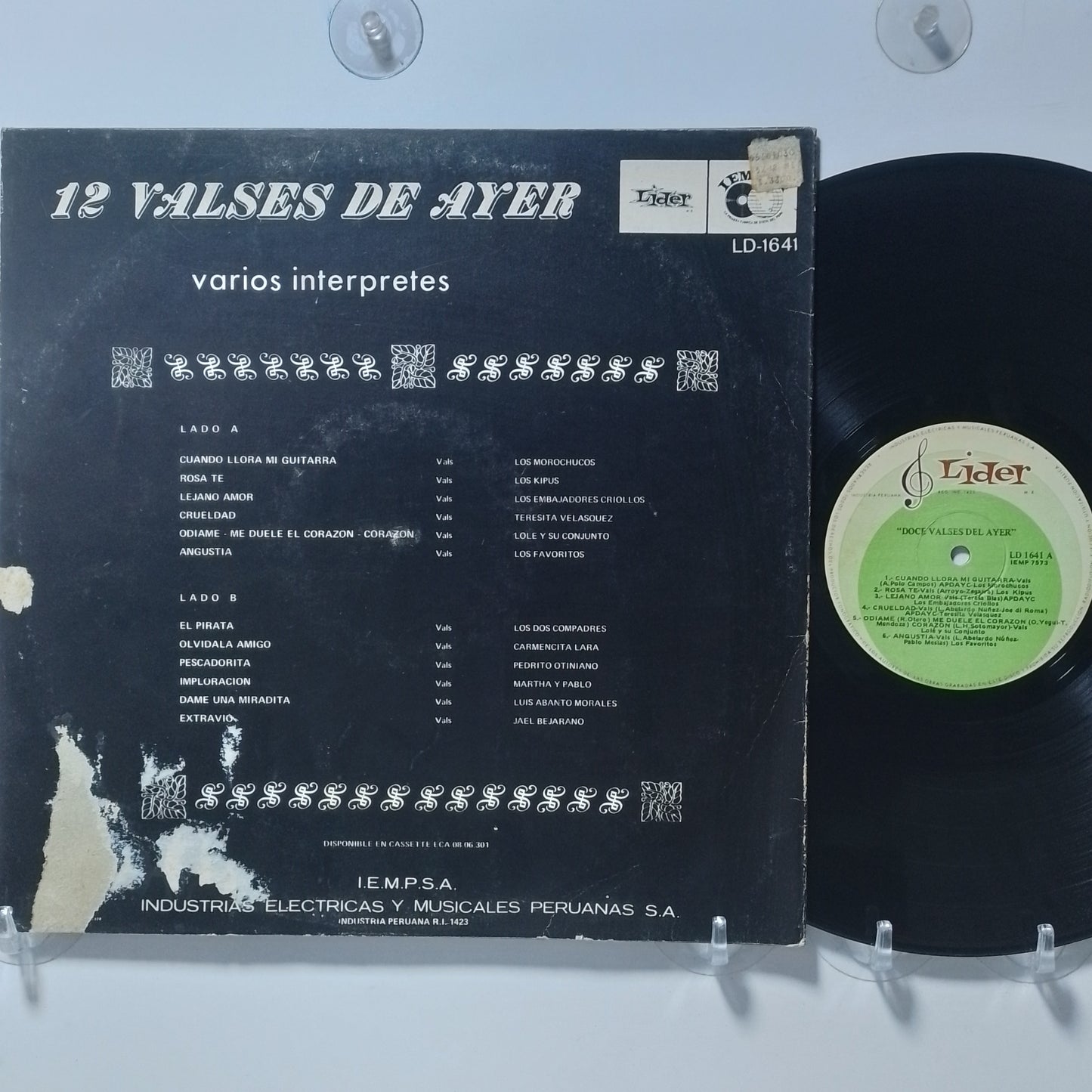 lp doce valses del ayer luis abanto morales carmencita lara los kipus varios made peru 1980 criollo folk