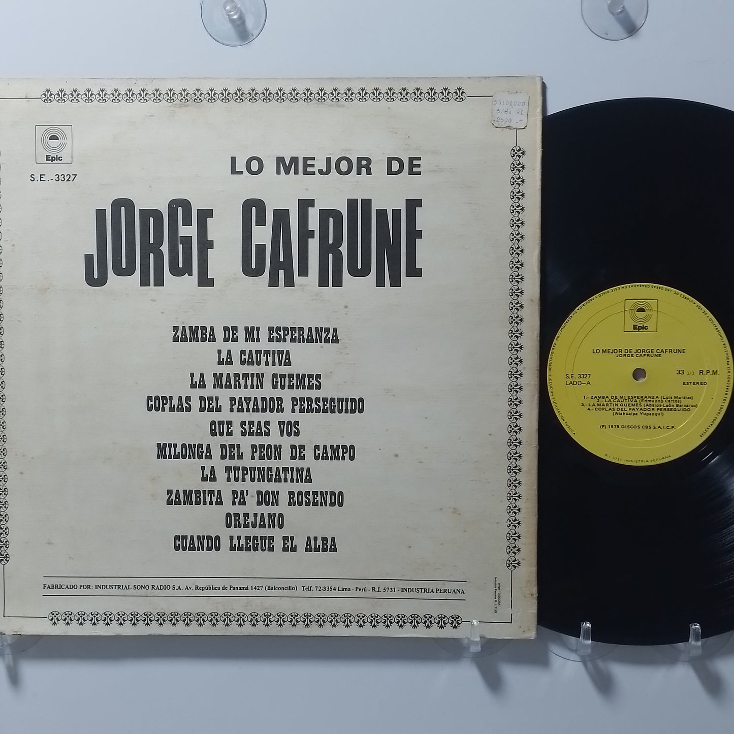 lp Jorge Cafrune Lo mejor de Jorge Cafrune made peru 1975 latin funk