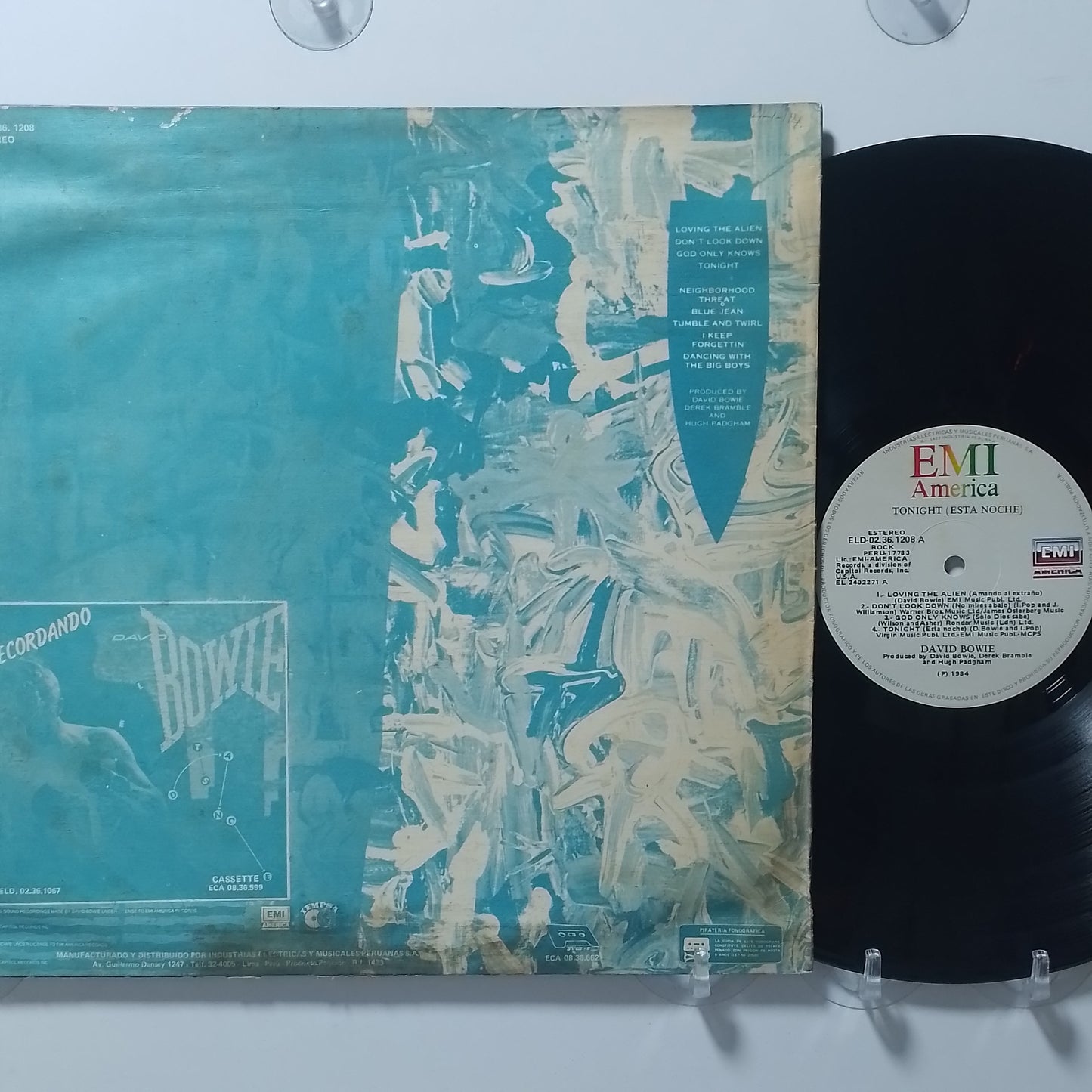lp David Bowie Tonight made peru 1984 rock