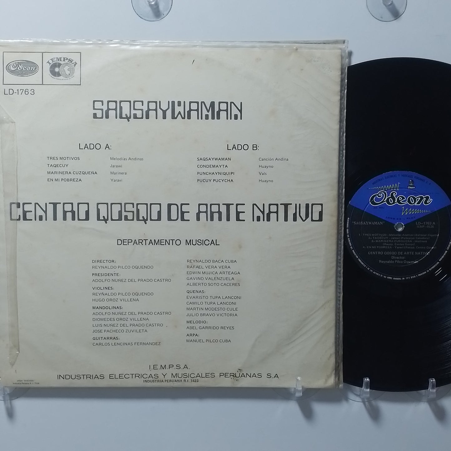 lp Centro Qosqo de Arte Nativo Saqsaywaman made peru 1968 huayno folk