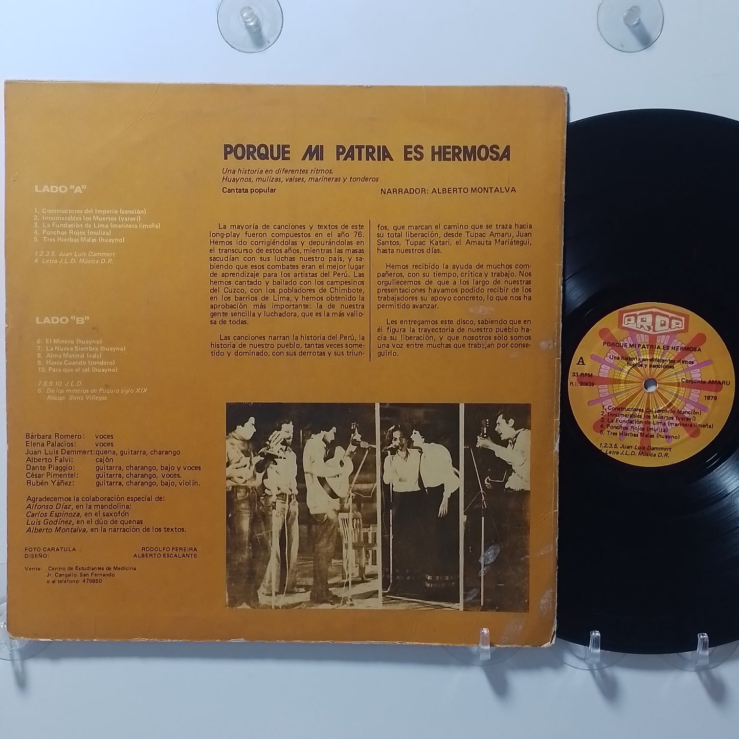 lp Conjunto Amaru Porque mi Patria es Hermosa Una Historia En Diferentes Ritmos made peru 1979 andean vals yaravi folk
