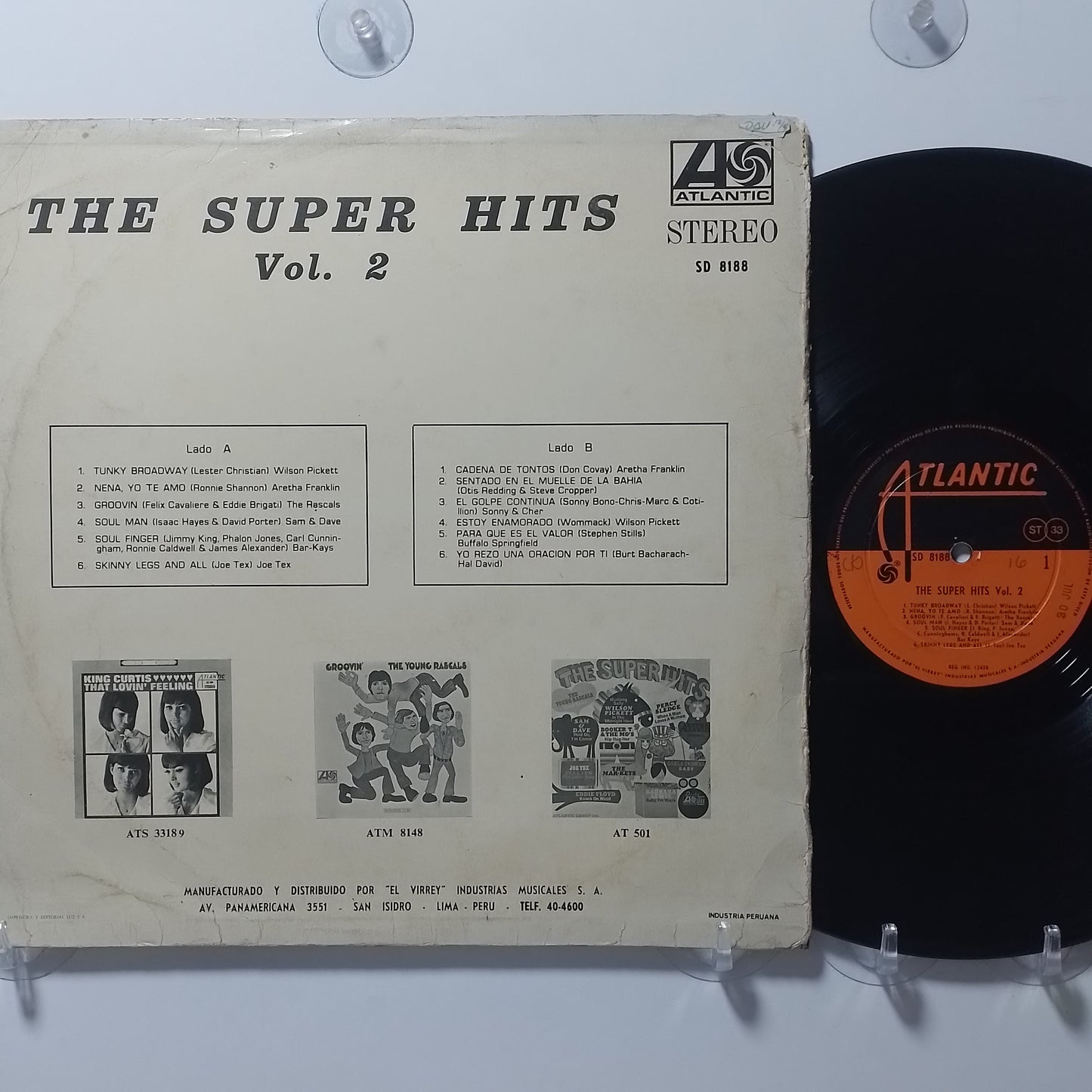 lp The Super Hits Vol 2 Aretha Franklin Wilson Pickett Joe Tex varios made peru 1968 funk soul rock
