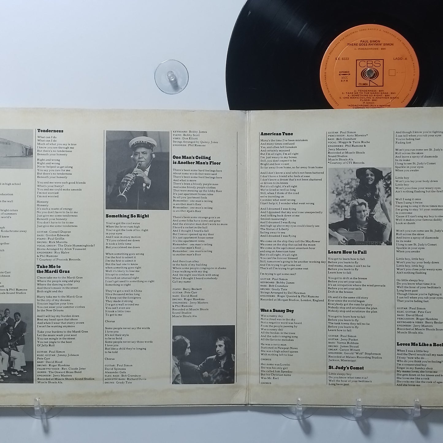 lp Paul Simon There Goes Rhymin Simon made peru 1973 gatefold rock