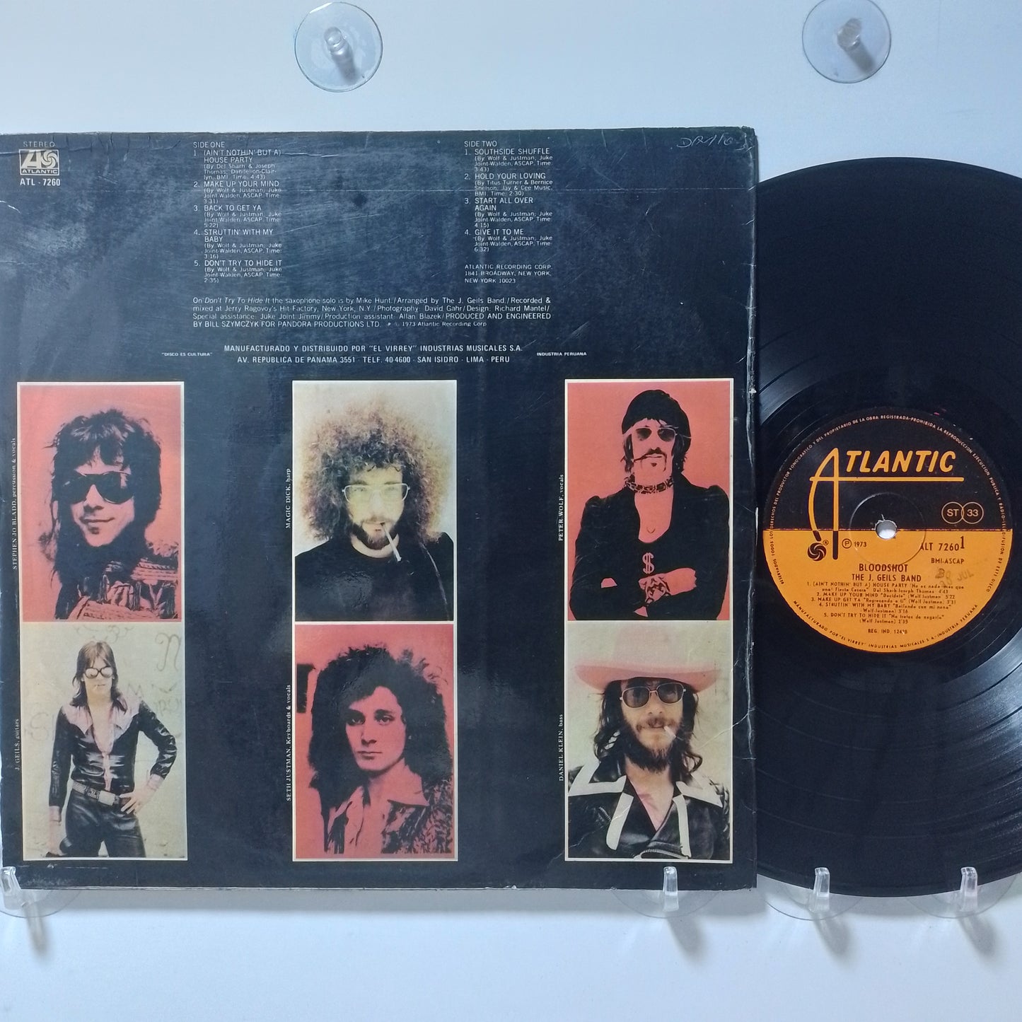 lp The J. Geils Band Bloodshot made peru 1973 pop rock