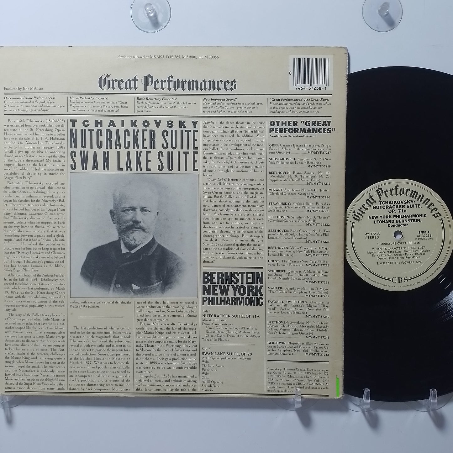 lp Leonard Bernstein Tchaikovsky Nutcracker Suite Swan Lake Suite New York Philharmonic made usa 1981 clasico