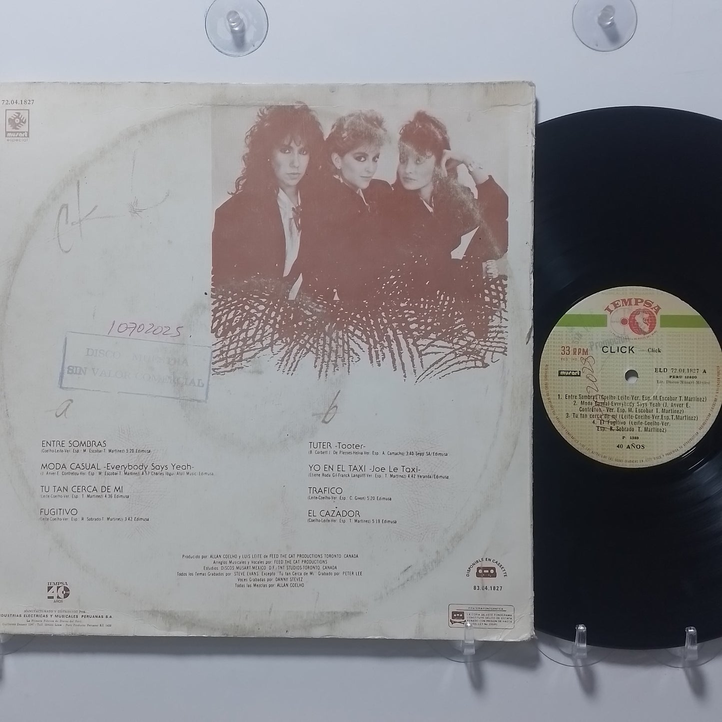lp Click Click made peru 1988 promocional electronic pop latin