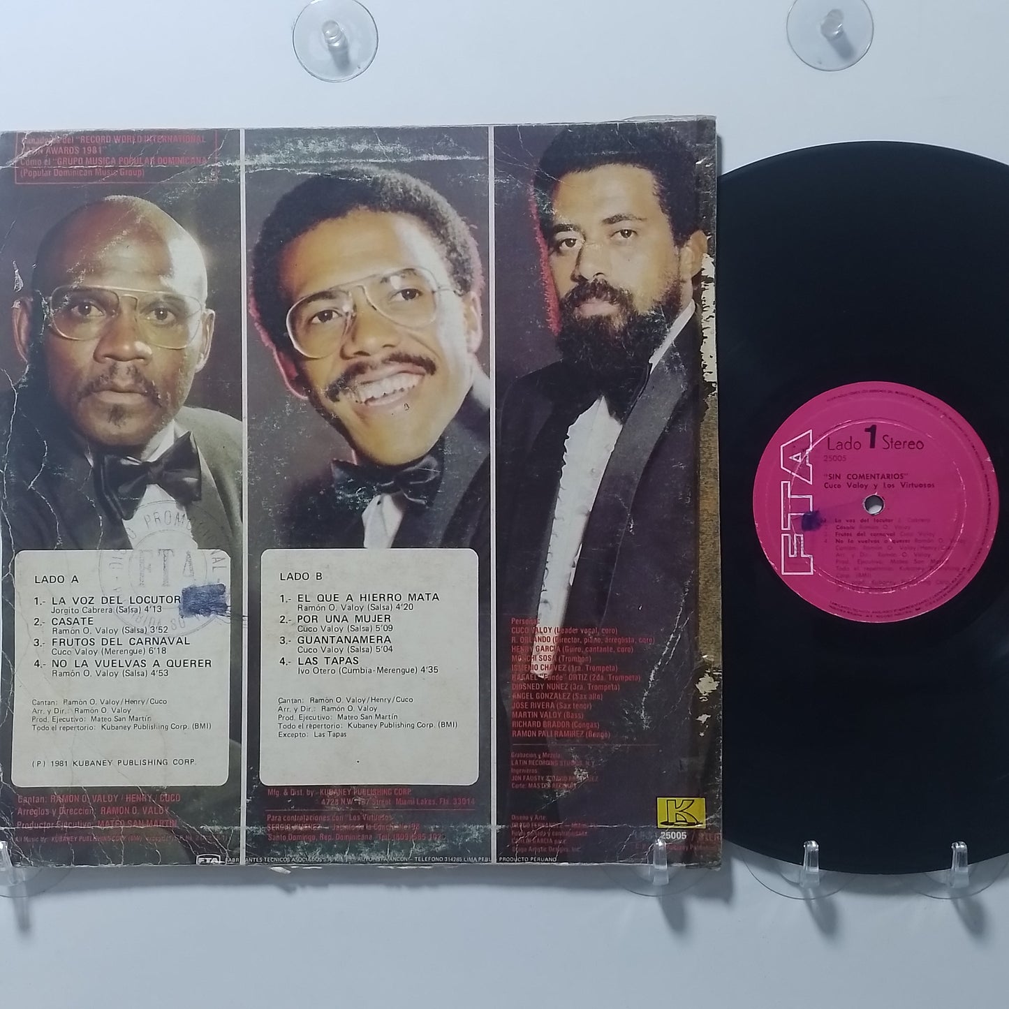 lp cuco valoy y los virtuosos sin comentarios made peru 1981 salsa