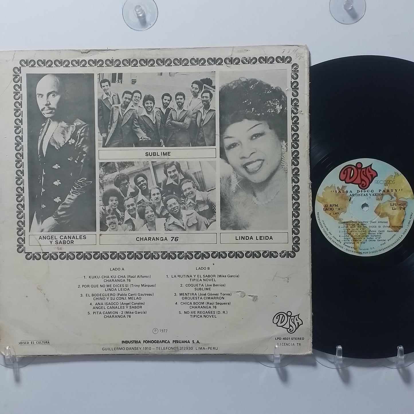 lp salsa disco party vol 1 Charanga 76 Tipica Novel Orquesta Cimarron varios made peru 1977 salsa
