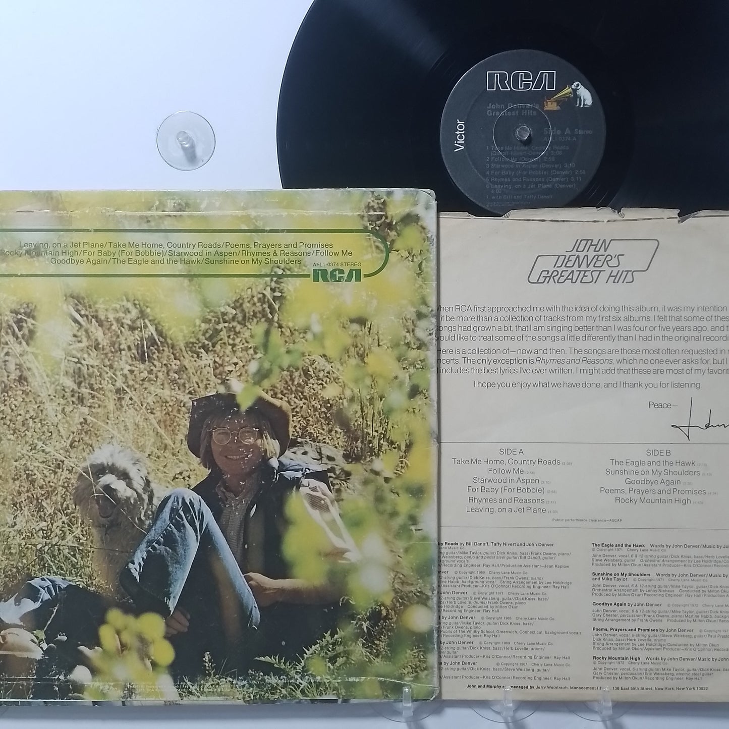 lp john denver greatest hits made usa 1973 rock